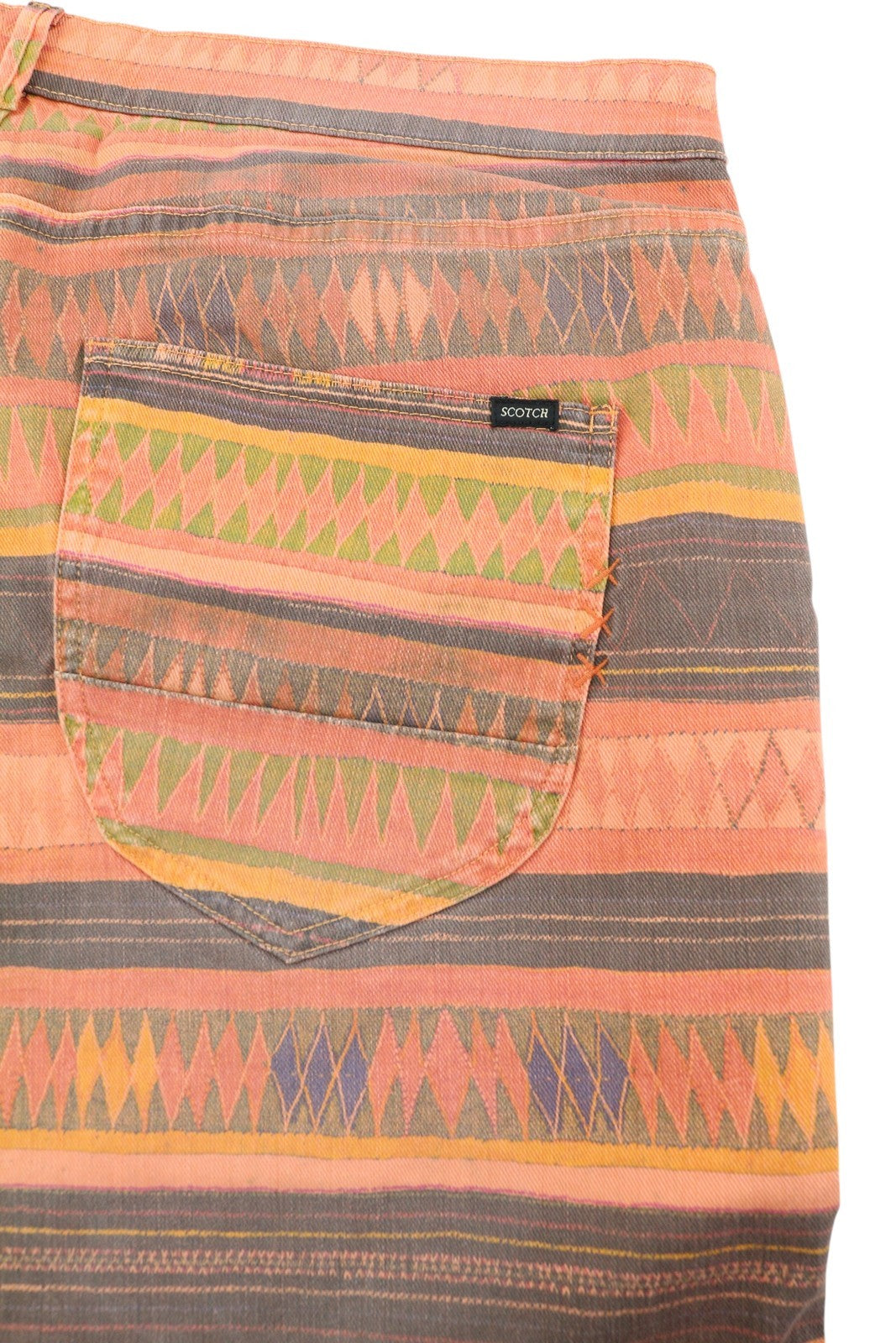 SCOTCH & SODA Men Shorts W34 Chino Colourful Pattern 5-Design Pockets Casual