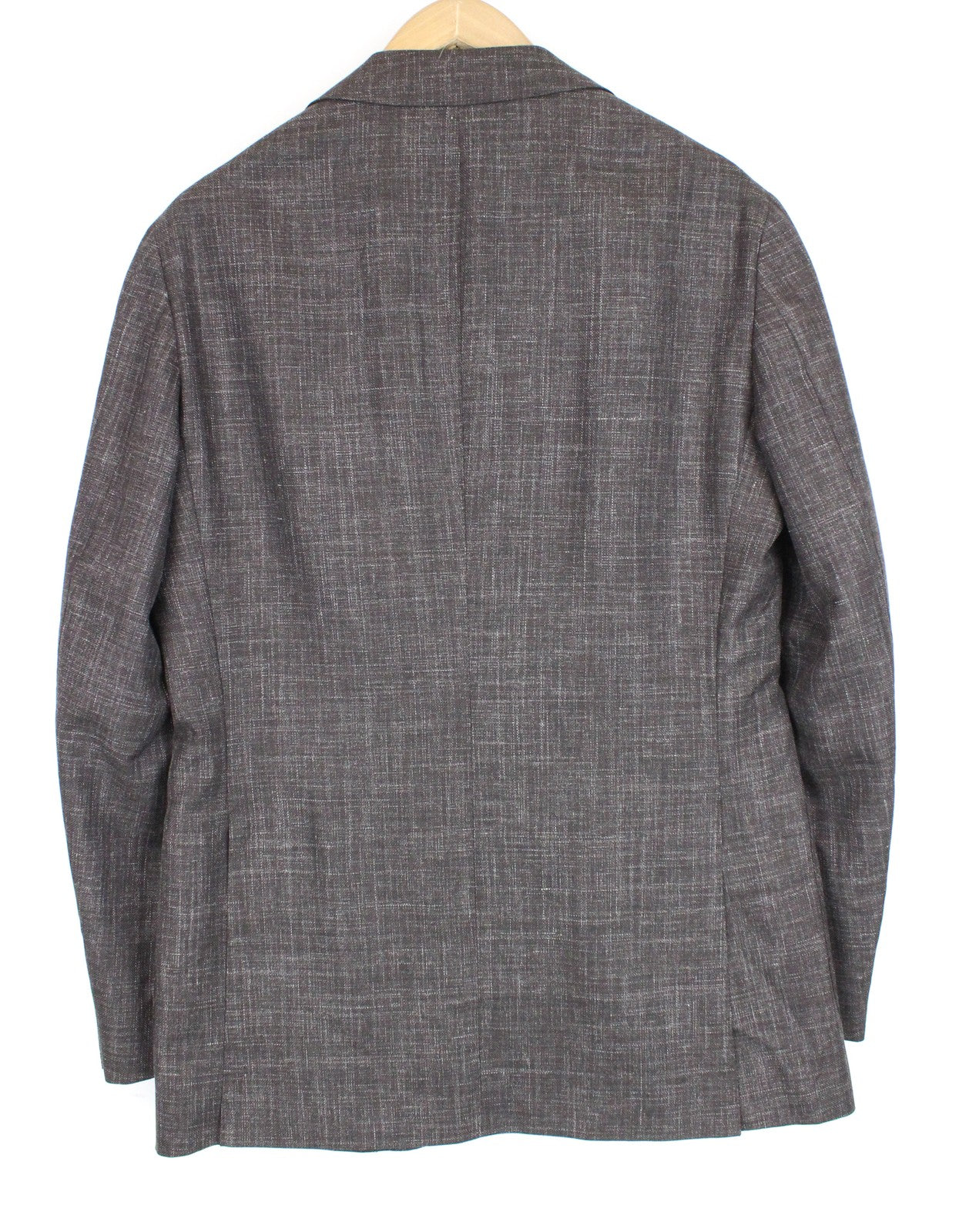 SUITSUPPLY vyriškas kostiumas „Havana“, UK38R, plonas vilnos ir šilko melanžo spalvos, 3 dalių, rudos spalvos mišinio audinys 