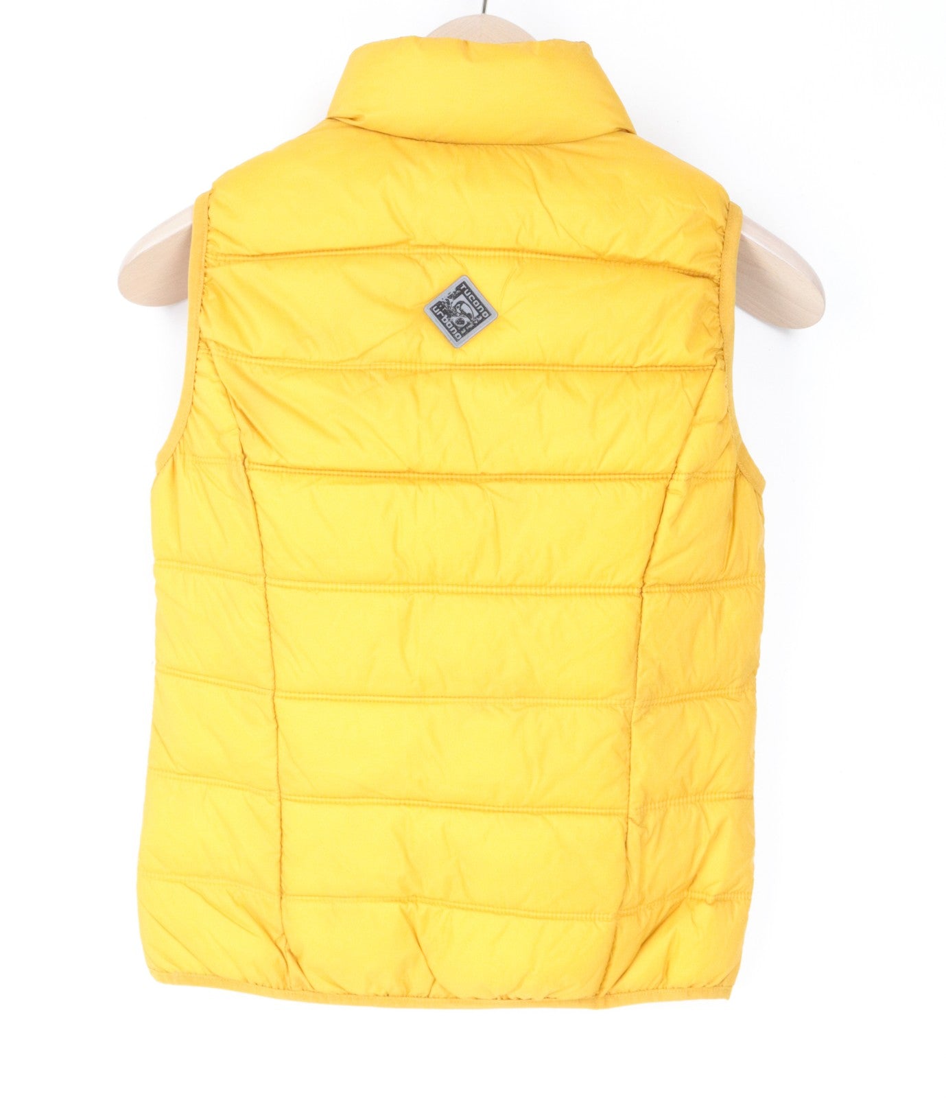 TUCANO URBANO Hot Dan Women's Vest EU38 Moto Quilted Puffer Yellow Down Look