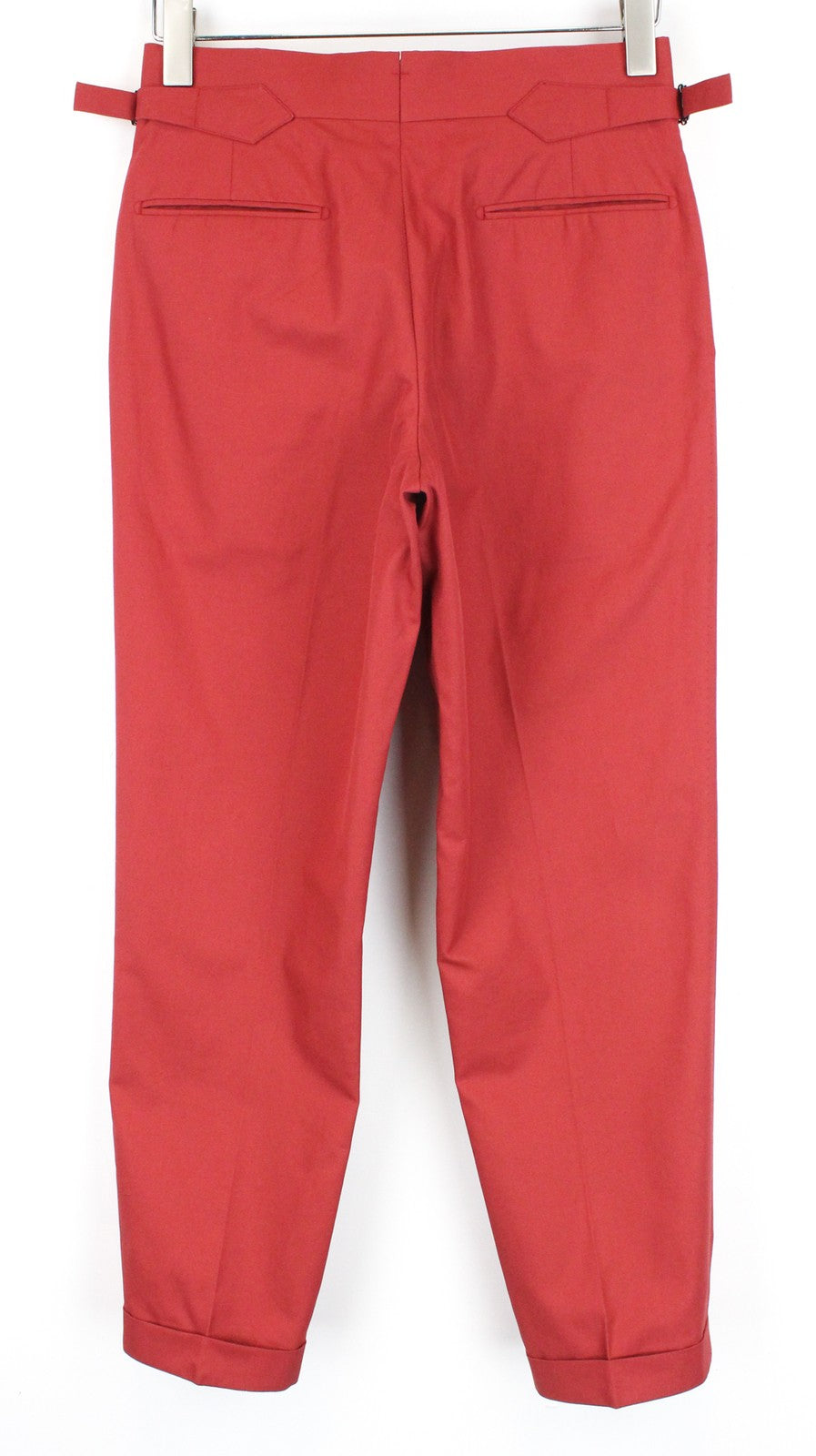 SUITSUPPLY La Spalla Boys Men's Suit UK32R Unlined Cotton Red 2 Piece Double