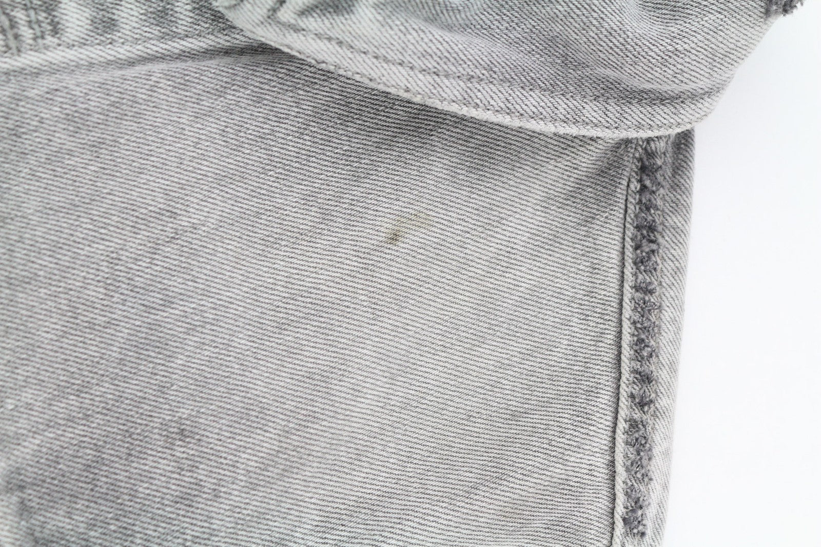 Nudie Jeans Billy Light Grey Trashed  Mens Jacket M Button Faded Polo