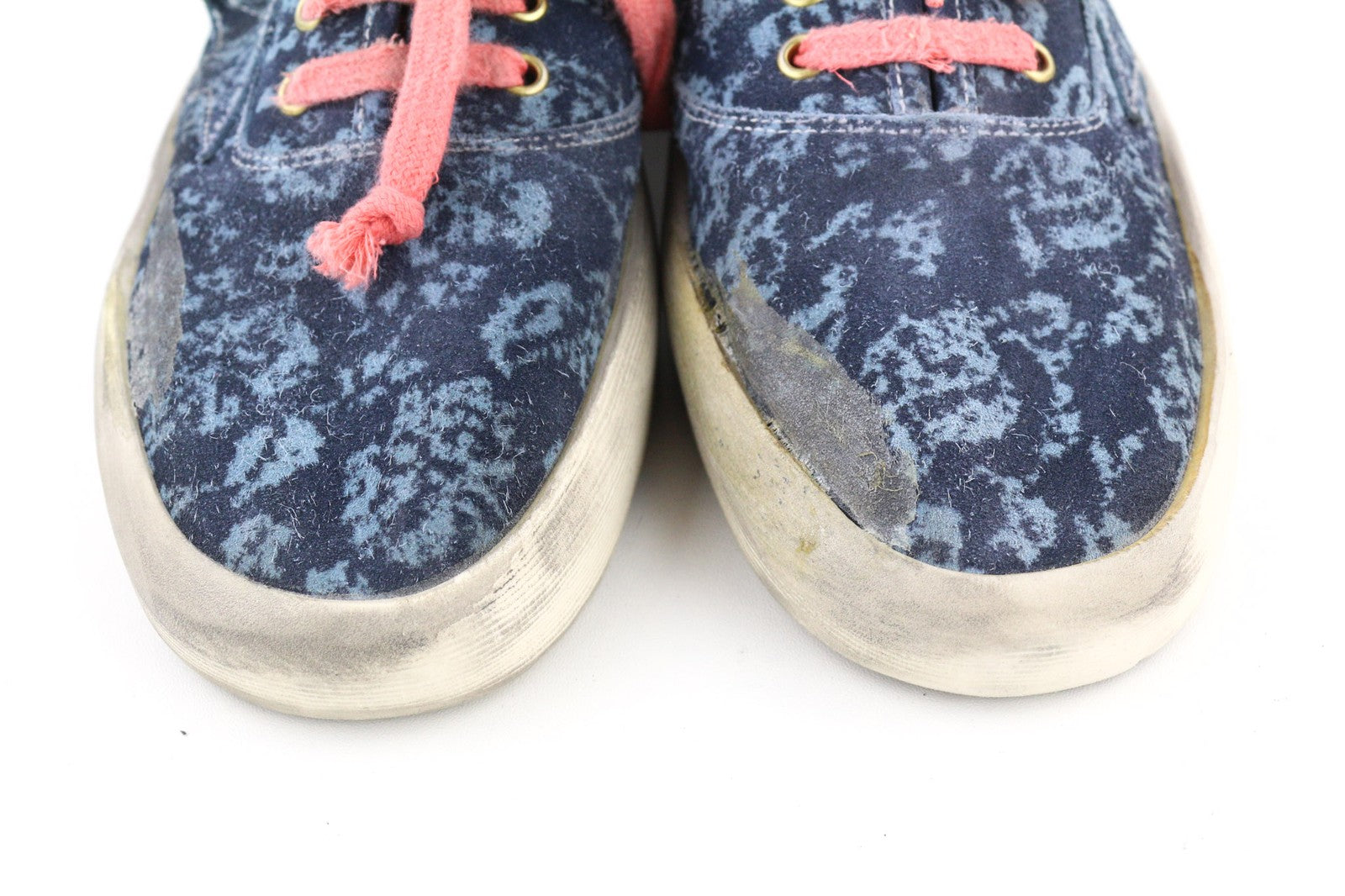 Rekomenduojama kaina – 498 USD. „GOLDEN GOOSE“ vyriški sportbačiai, EU43, UK9, mėlyni, žemo profilio, migdolų spalvos, Kalifornijos dydžiai. 