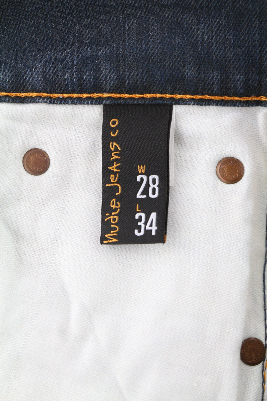 NUDIE Thin Finn Grey Authentique Used Mens Jeans W28/L34 Whiskers Slim