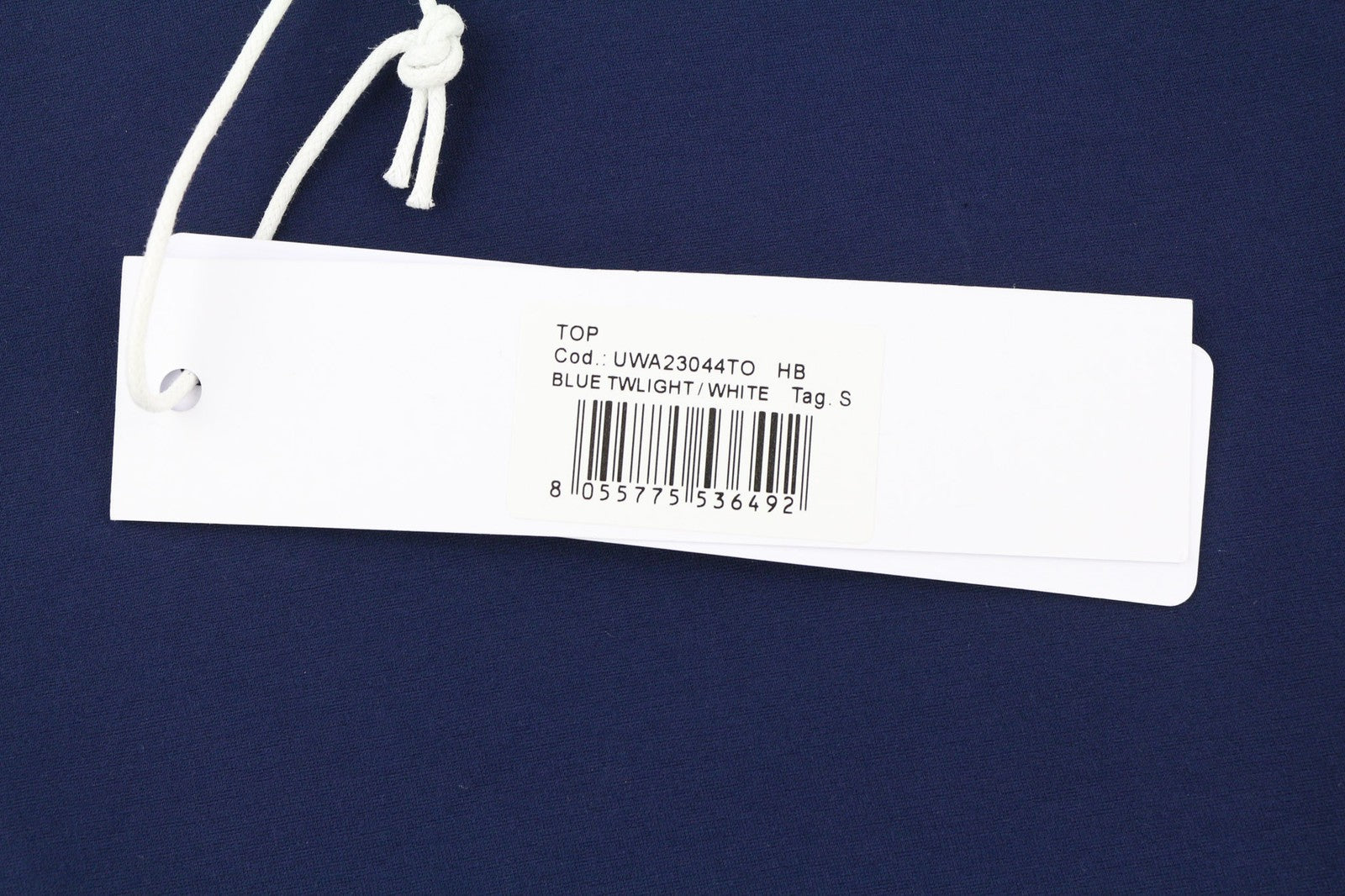 RICHMOND moteriški marškinėliai S tamsiai mėlyni be rankovių apvalios iškirptės trumpas palaidinukas be rankovių tamprūs 