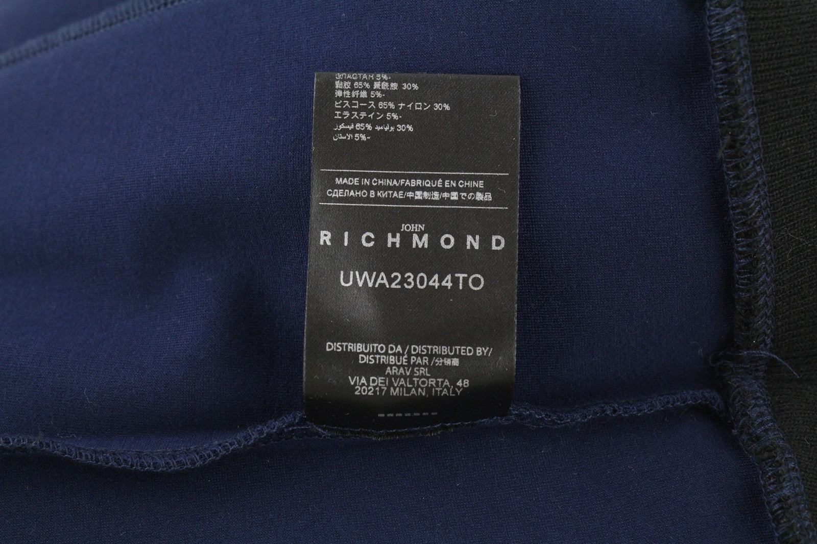 RICHMOND moteriški marškinėliai S tamsiai mėlyni be rankovių apvalios iškirptės trumpas palaidinukas be rankovių tamprūs 