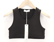 RICHMOND Fitness moteriški marškinėliai S, juodi, apvalios iškirptės, trumpi marškinėliai be rankovių, skirti visiems metų laikams 