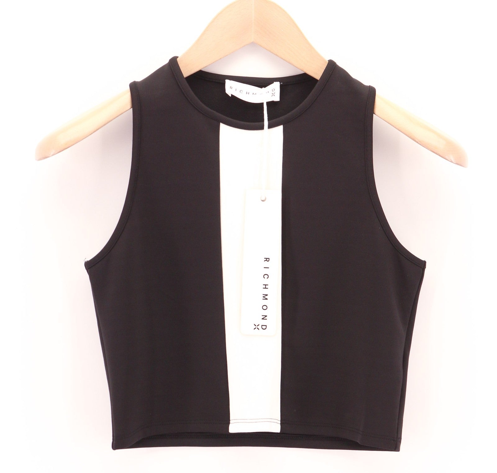 RICHMOND Fitness moteriški marškinėliai S, juodi, be rankovių, apvalios iškirptės, be rankovių, Seasons 