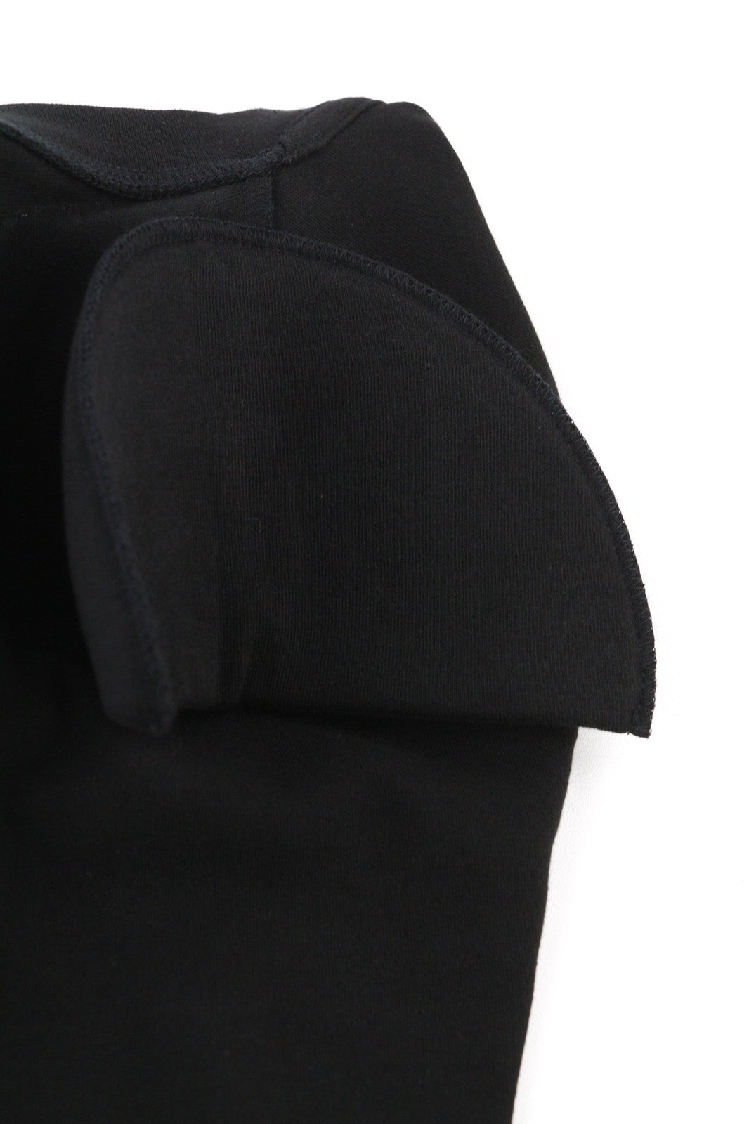 JOHN RICHMOND moteriški marškinėliai S juodi trumpomis rankovėmis su pečių pagalvėlėmis 