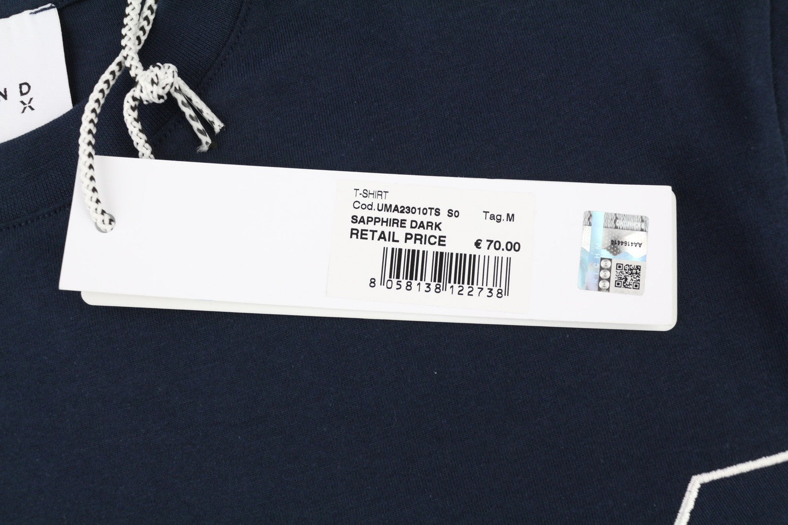 RICHMOND vyriški marškinėliai trumpomis rankovėmis, tamsiai mėlyni, balti, visiems metų laikams 