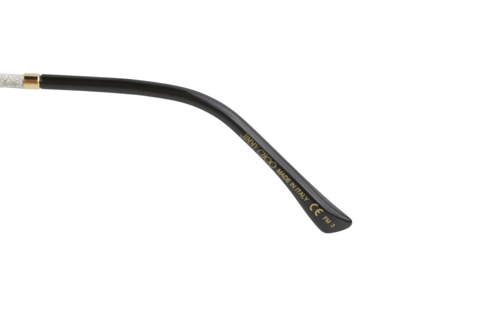 JIMMY CHOO Jayla/S moteriški akiniai nuo saulės, VIENO DYDŽIO, tonuoti blizgučiai, aukso atspalvis, rekomenduojama kaina – 349 € 