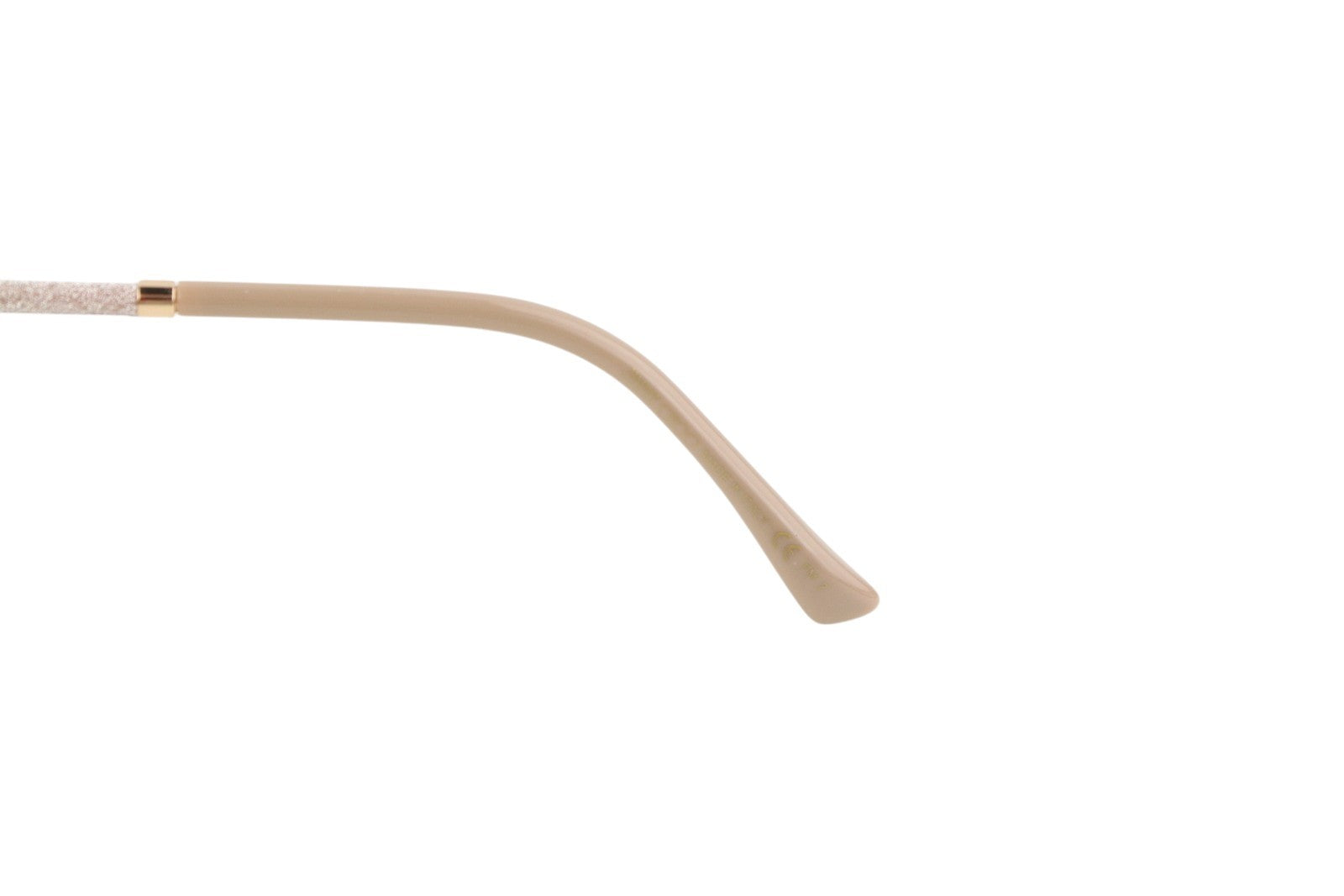 JIMMY CHOO Devan/S moteriški akiniai nuo saulės su VIENO DYDŽIO blizgučiais, rožinio aukso rėmeliu, rekomenduojama kaina – 349 € 