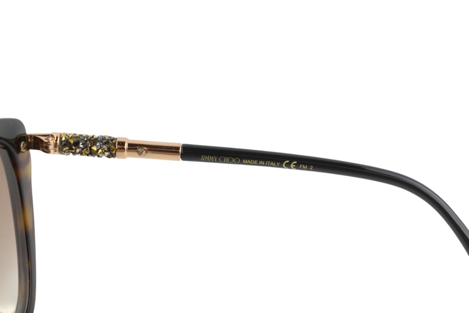 JIMMY CHOO Rose/S moteriški akiniai nuo saulės, VIENO DYDŽIO, tonuoti kvadratiniai gyvūnų raštai, rekomenduojama kaina – 429 € 