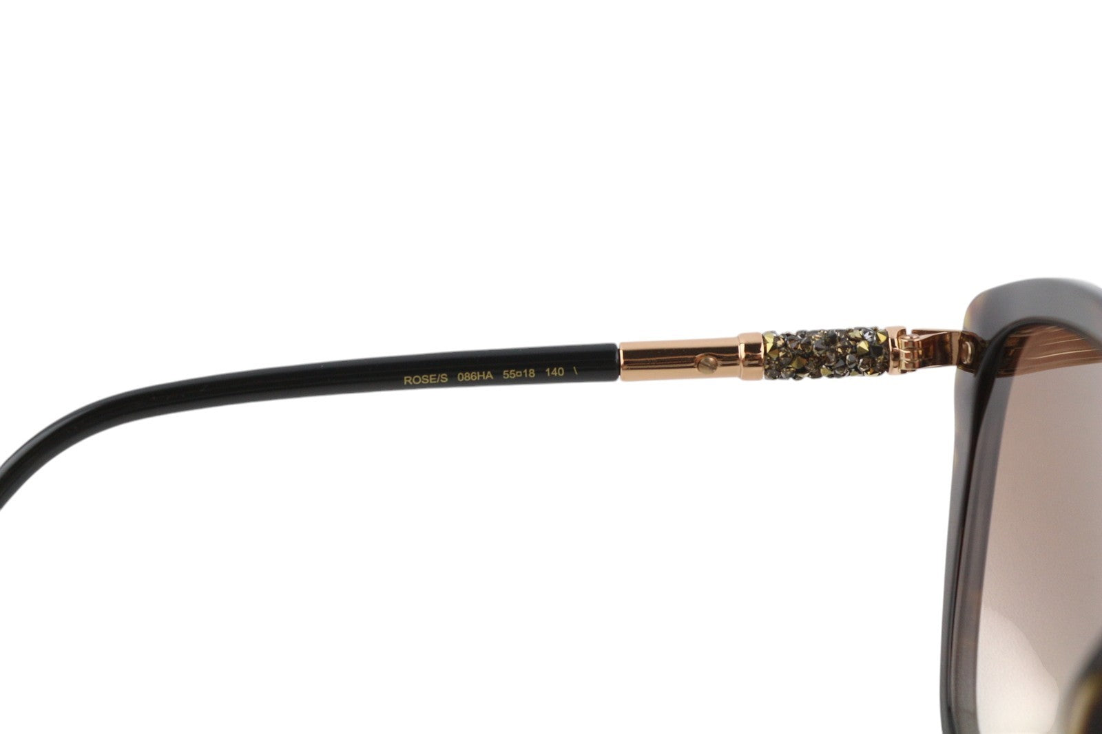 JIMMY CHOO Rose/S moteriški akiniai nuo saulės, VIENO DYDŽIO, tonuoti kvadratiniai gyvūnų raštai, rekomenduojama kaina – 429 € 