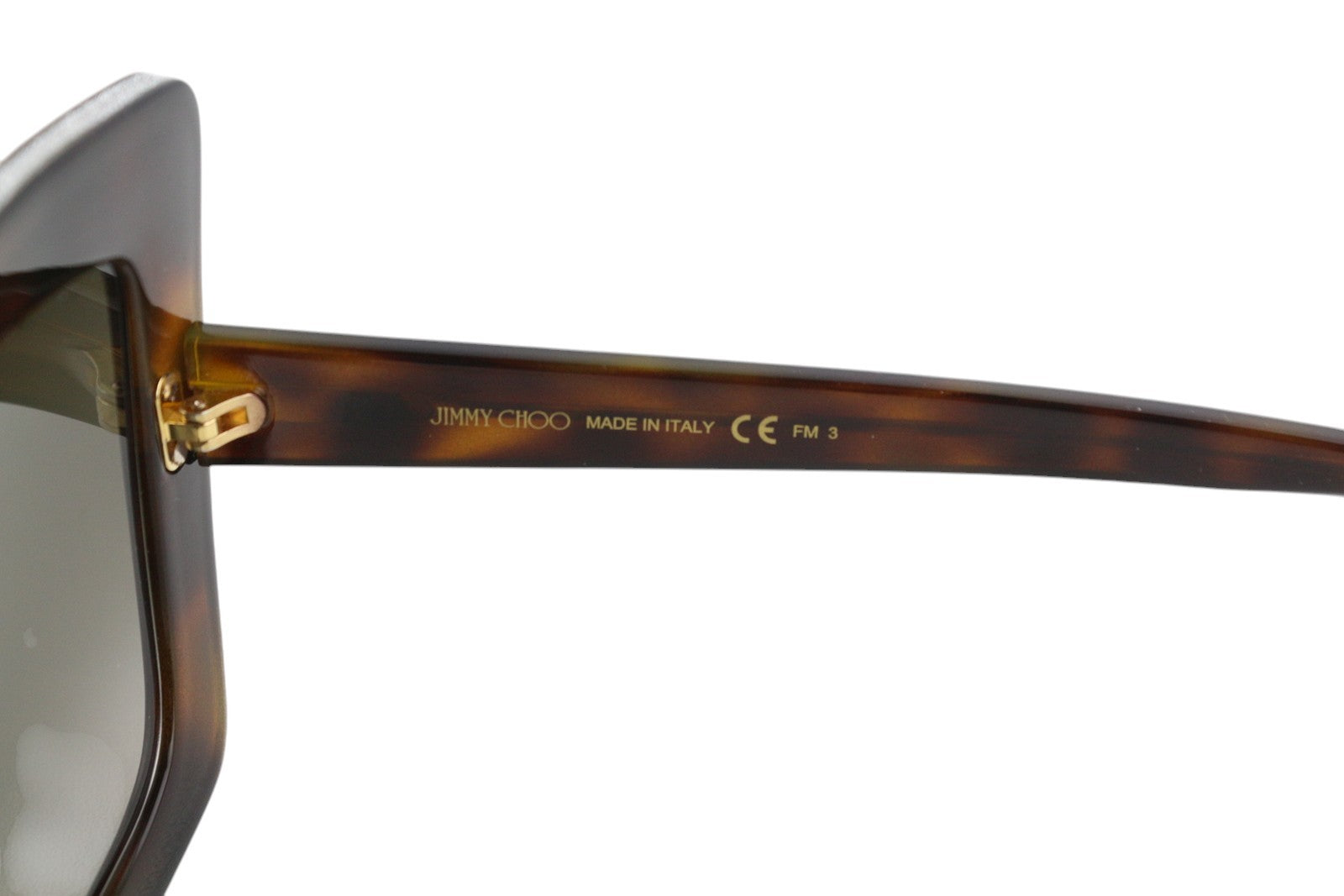 JIMMY CHOO Auri/G/S moteriški akiniai nuo saulės, VIENO DYDŽIO, tonuoti, blizgantys gyvūnų raštai, rekomenduojama kaina – 349 € 