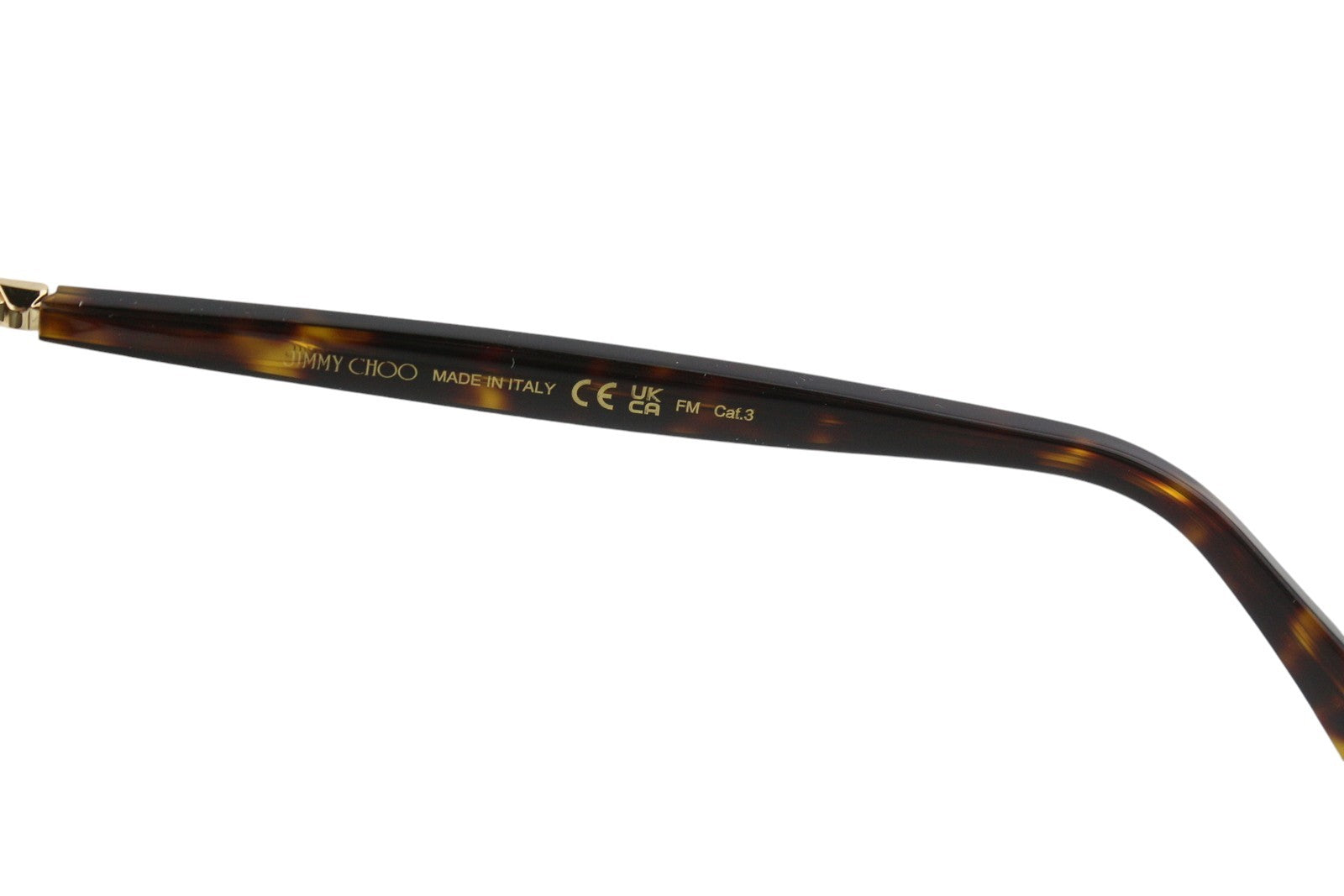 JIMMY CHOO Rua/G/S moteriški akiniai nuo saulės su rudu gyvūnų raštu ir katės akies formos rėmeliu, rekomenduojama kaina – 399 € 
