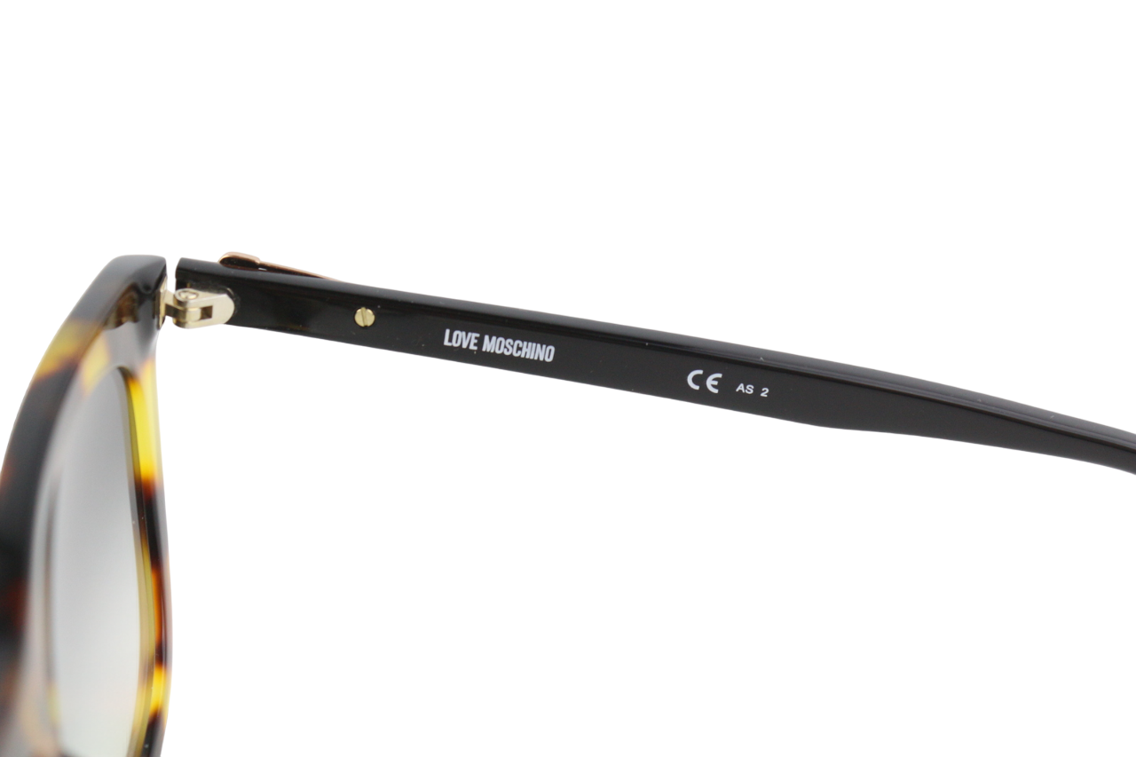 LOVE MOSCHINO Mol005/S moteriški akiniai nuo saulės su vieno dydžio kvadratiniais gyvūnų rašto rėmeliais ir logotipu 