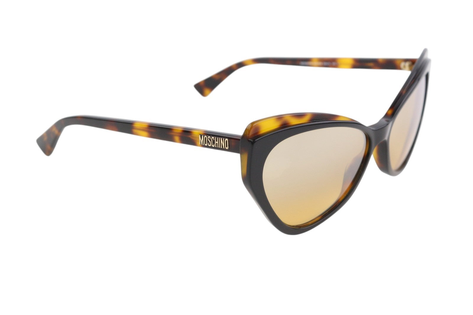 LOVE MOSCHINO Mos081/S moteriški akiniai nuo saulės, vieno dydžio, katės akies formos, gyvūnų rašto, rėmelio logotipo. 