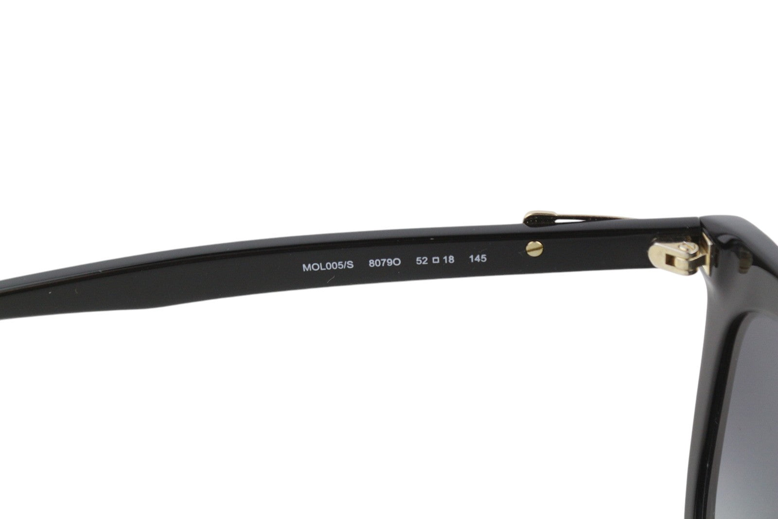 LOVE MOSCHINO Mol005/S moteriški akiniai nuo saulės, vieno dydžio, juodos spalvos, kvadratinis dėklas. 