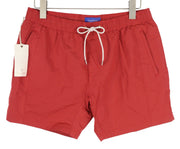 SCOTCH & SODA Men Swimwear L Red Elastic Drawstring Waist Mesh Lined Pockets