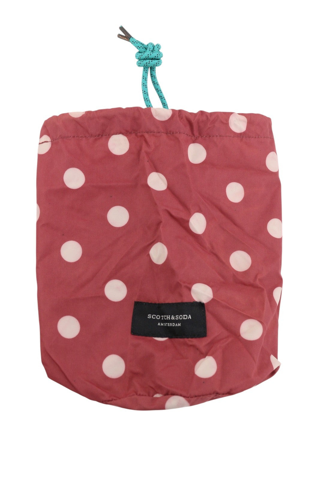 SCOTCH &amp; SODA vyriški maudymosi kostiumėliai ~W32 tamsiai raudoni taškuoti rašto užtrauktukai, kišenės su logotipu 