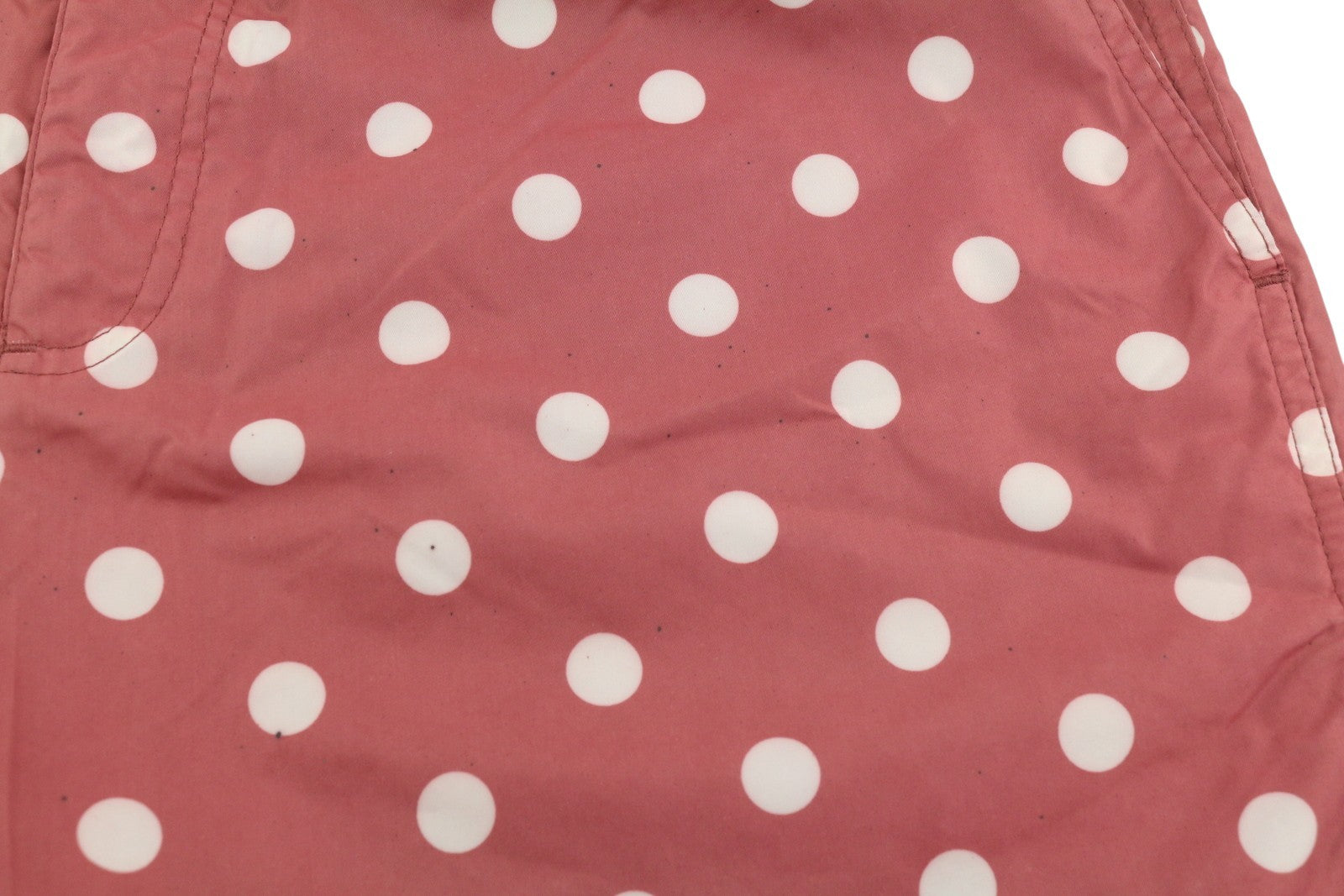 SCOTCH &amp; SODA vyriški maudymosi kostiumėliai ~W34 tamsiai raudoni taškuoti rašto užtrauktukai, kišenės su logotipu 