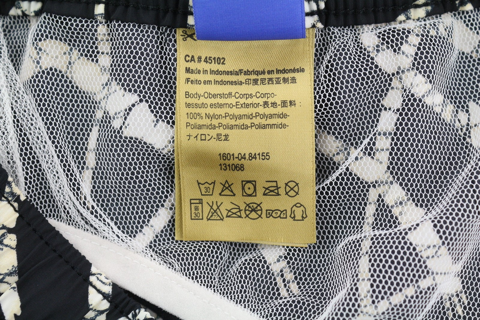 SCOTCH &amp; SODA vyriški maudymosi kostiumėliai M, juodi, raštuoti, su tinklelio pamušalu, raišteliu ant juosmens. 