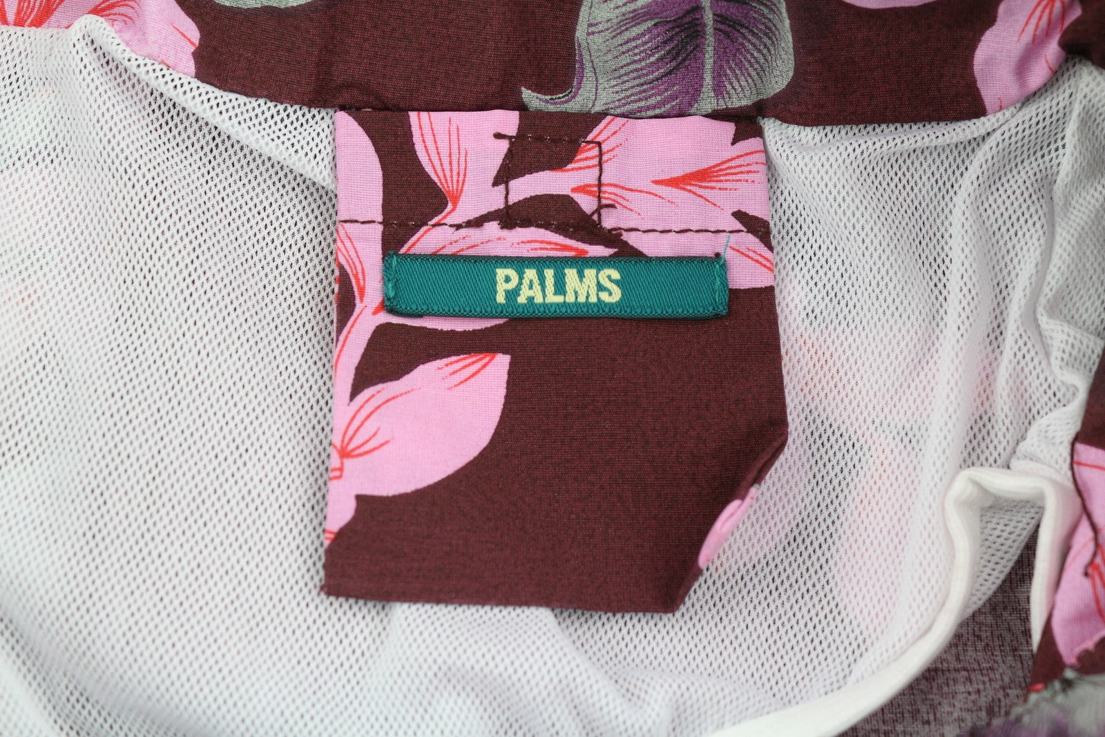 SCOTCH &amp; SODA vyriški maudymosi kostiumėliai L dydžio, bordo spalvos, gėlių rašto, su elastingu juosmeniu, tinklelio pamušalu. 