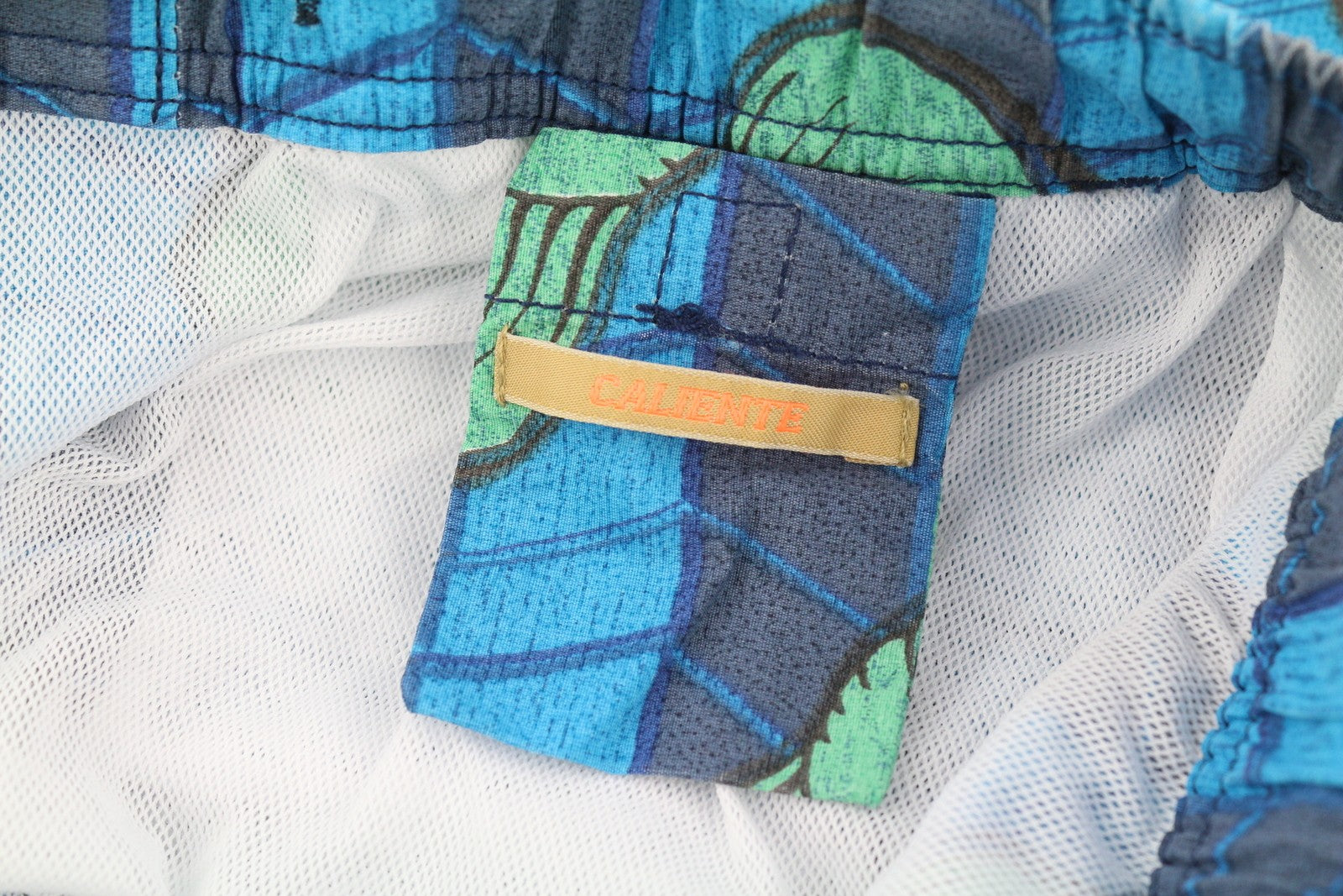 SCOTCH &amp; SODA vyriški maudymosi kostiumėliai S dydžio, mėlyni, kriauklės rašto, tinklelio pamušalu, elastingu juosmeniu, logotipu. 