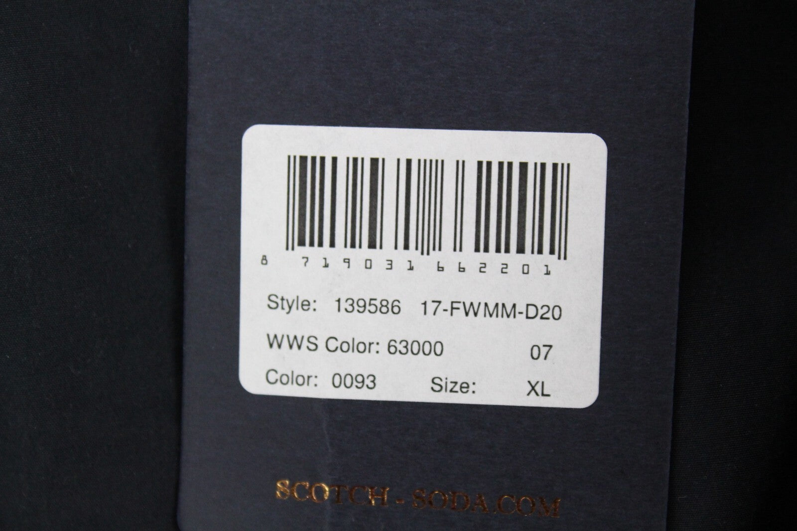 SCOTCH &amp; SODA vyriška striukė XL dydžio, lengva, ilgesnė, tamsiai mėlyna, marškinėlių stiliaus, be pamušalo 