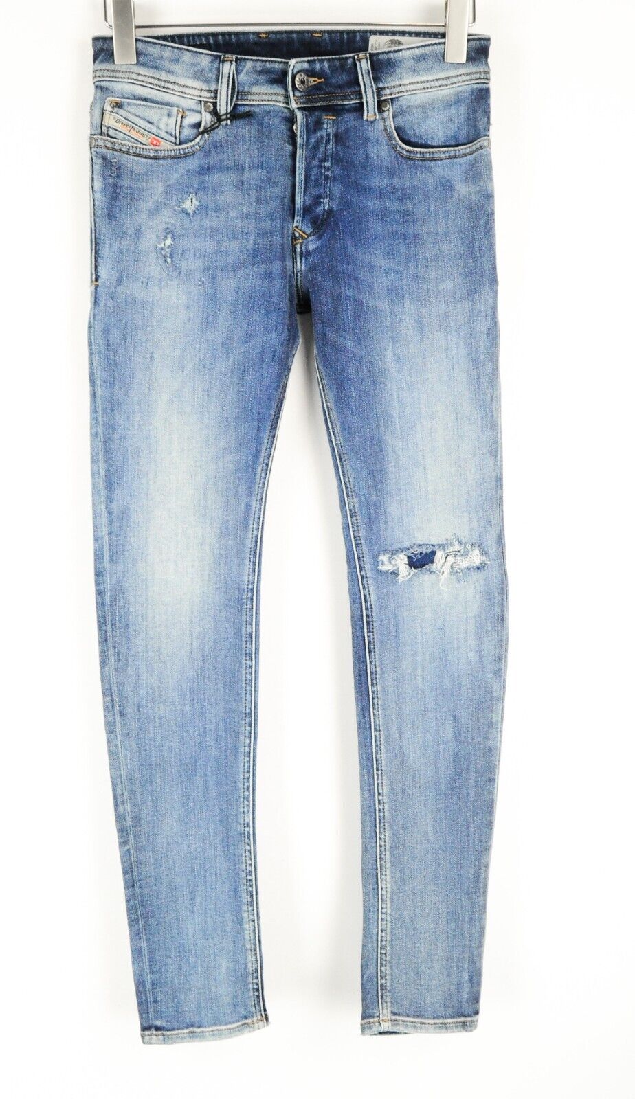 DIESEL Troxer R8IE4 Mens Jeans W28/L30  Stretch Slim Skinny Ripped Blue