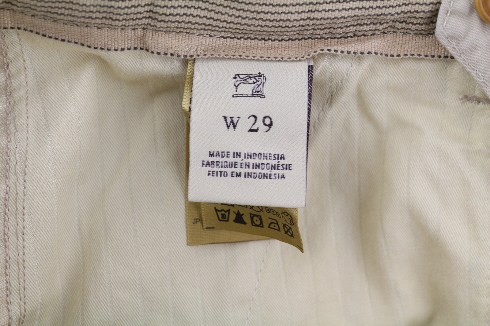 SCOTCH & SODA Men Shorts W29 Beige Cargo Zip 5-Design Pockets Logo Zip Casual