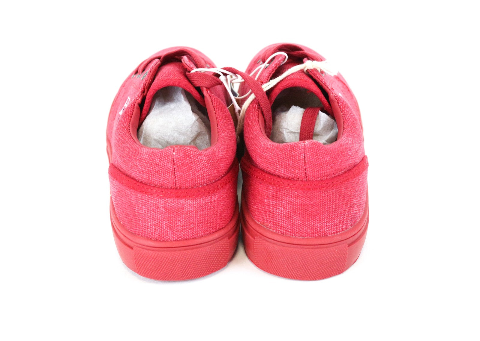 HARMONT &amp; BLAINE raudoni unisex sportbačiai su žemu viršutiniu sluoksniu, su raišteliais ir laisvalaikio stiliumi, EU42 