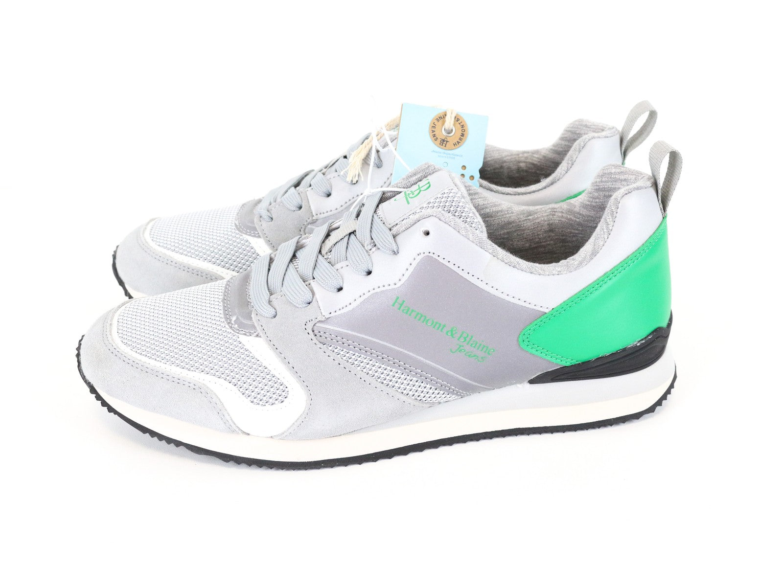 HARMONT &amp; BLAINE pilki šviesą atspindintys žemapadžiai sportbačiai su atšvaitais, EU42, unisex sportbačiai 