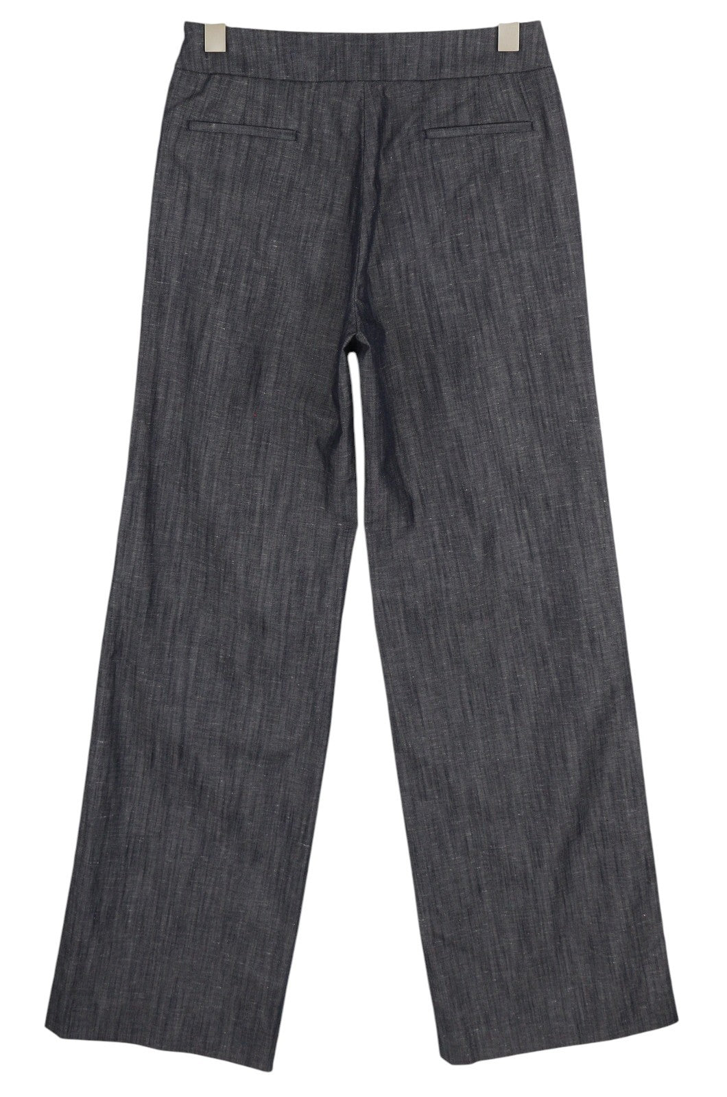 PT TORINO Taylor moteriškos kelnės 40 W29 pilkos lino mišinio kelnės aukštu liemeniu platėjančiomis klešnėmis 