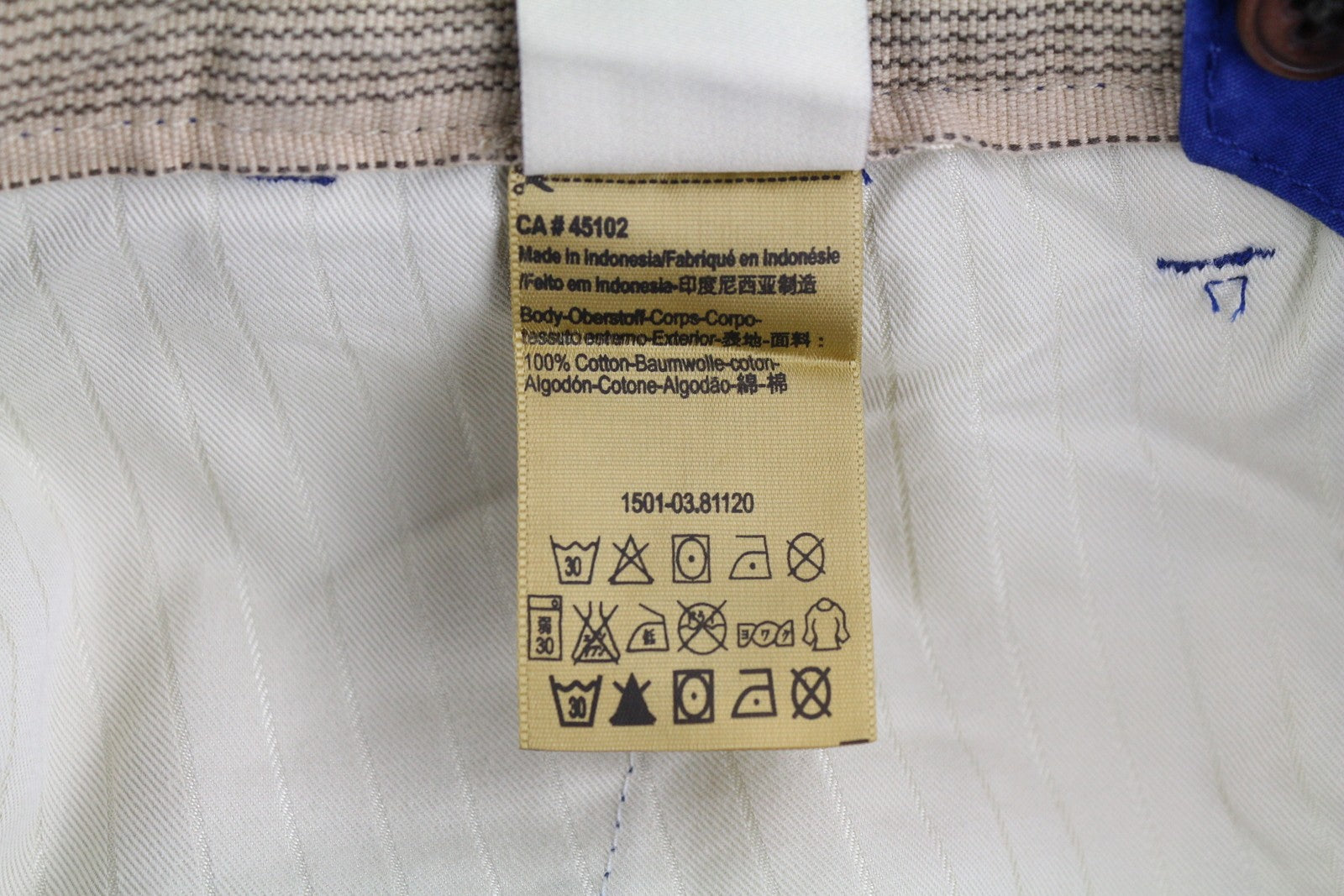 SCOTCH &amp; SODA vyriški šortai W31 mėlyni, su užtrauktuku, 5 kišenėmis ir logotipu.