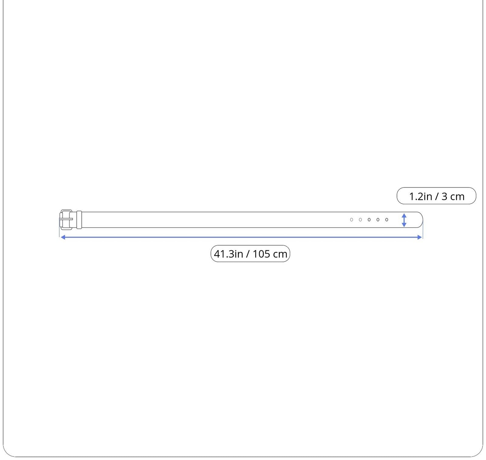 HARMONT &amp; BLAINE rudas odinis diržas, 100 cm, su apvalia sagtimi ir metaline sagtimi