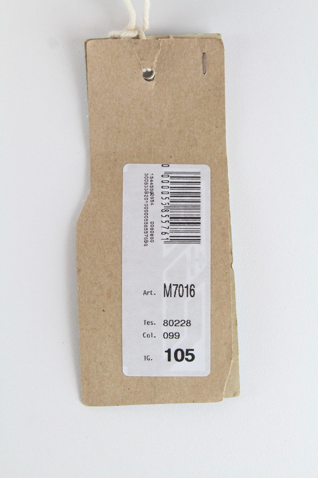 HARMONT & BLAINE Belt 105cm Brown Leather Round-End Orange Stitch Detail