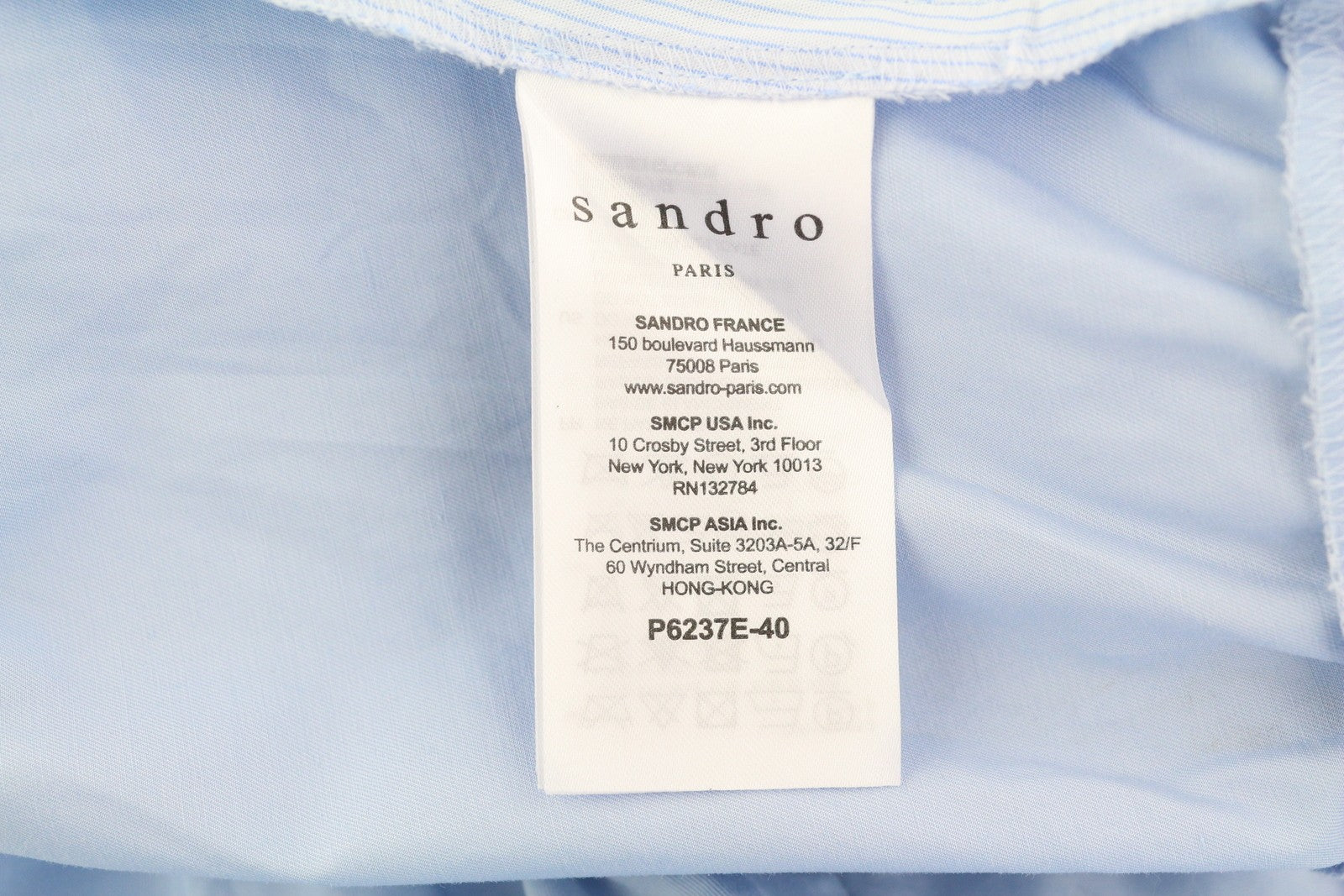 SANDRO Rosalyn moteriškas romperis EU36 3/4 rankovėmis su raukiniais ir spalvotais blokais, su diržu 