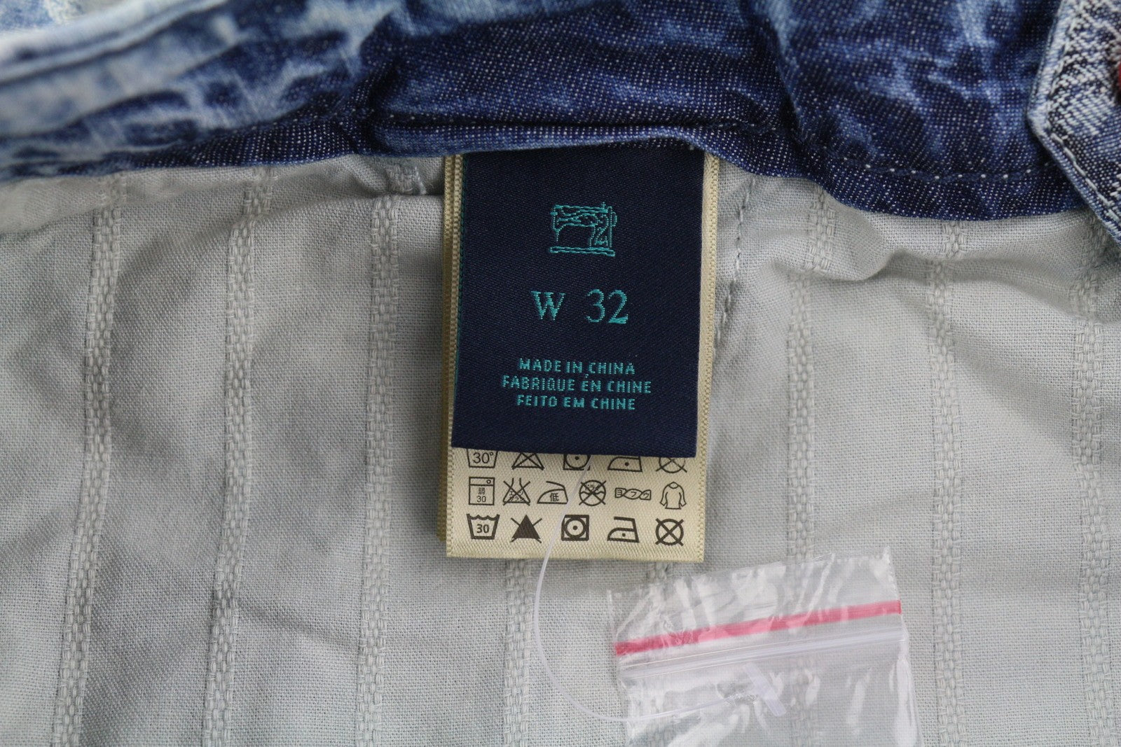 SCOTCH &amp; SODA vyriški šortai W32 Chino, skalbtos mėlynos spalvos, siuvinėtas užtrauktukas su logotipu laisvalaikiui