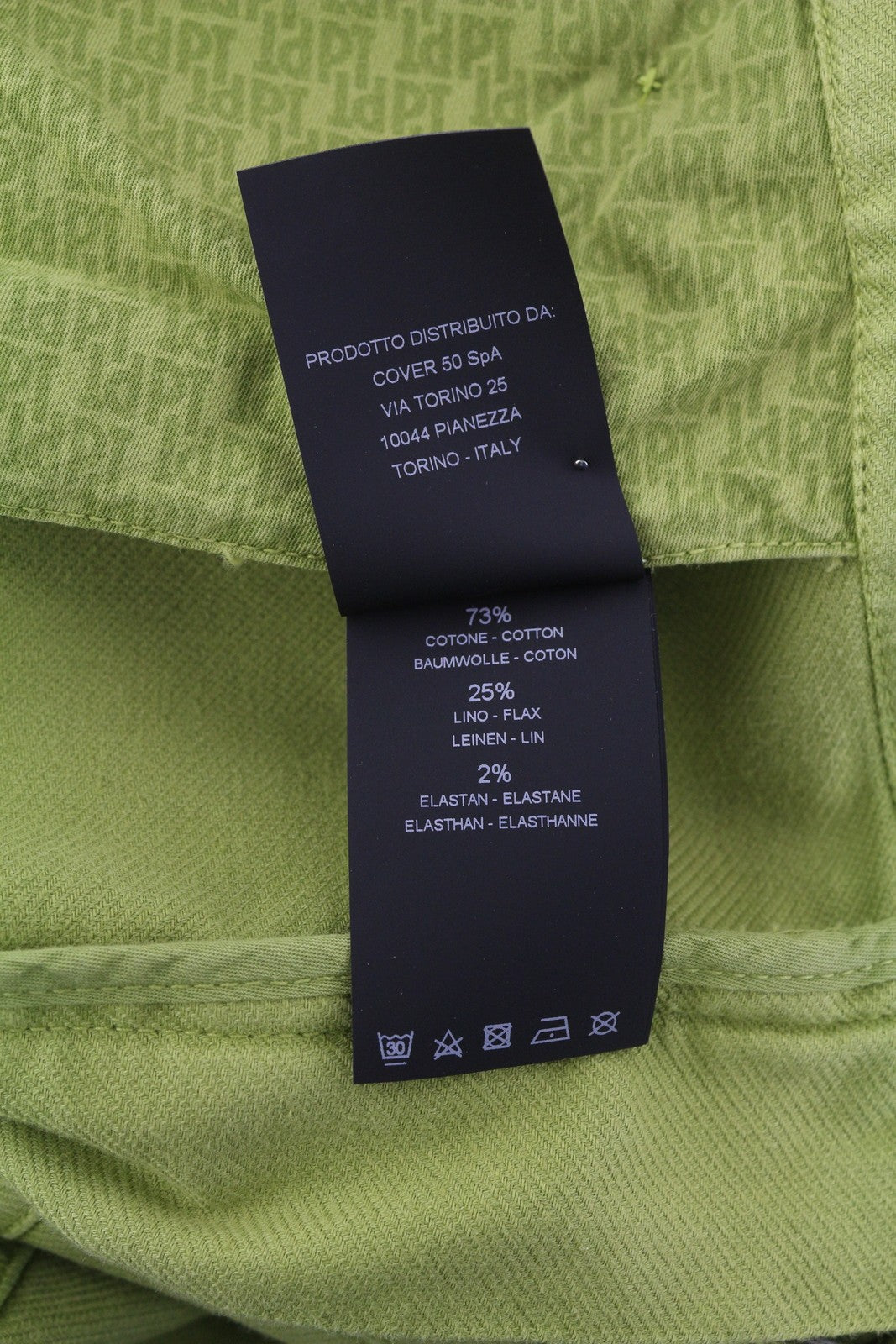 PT TORINO Zoe moteriškos kelnės 42 W28 žalios, aukštu liemeniu, lininio audinio, siaurėjančios 