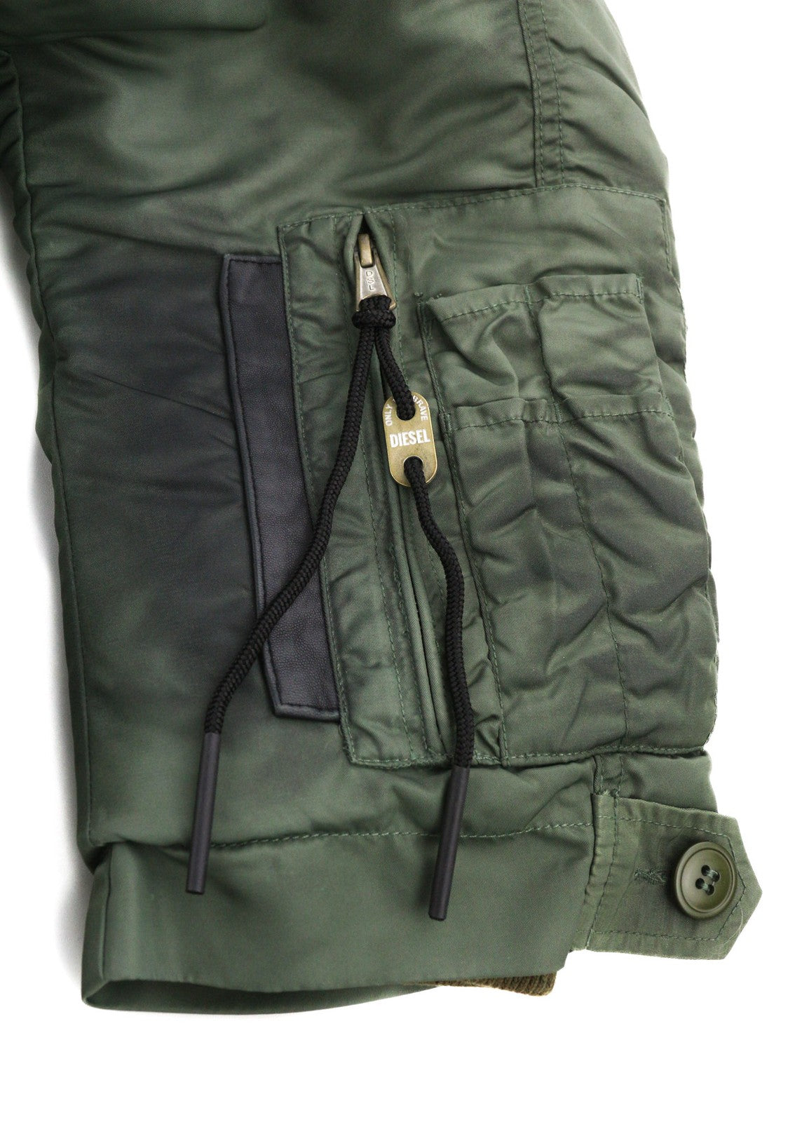 DIESEL W-Claud Mens Jacket L Oversized Parka RRP€395 Removable Faux Fur Hood