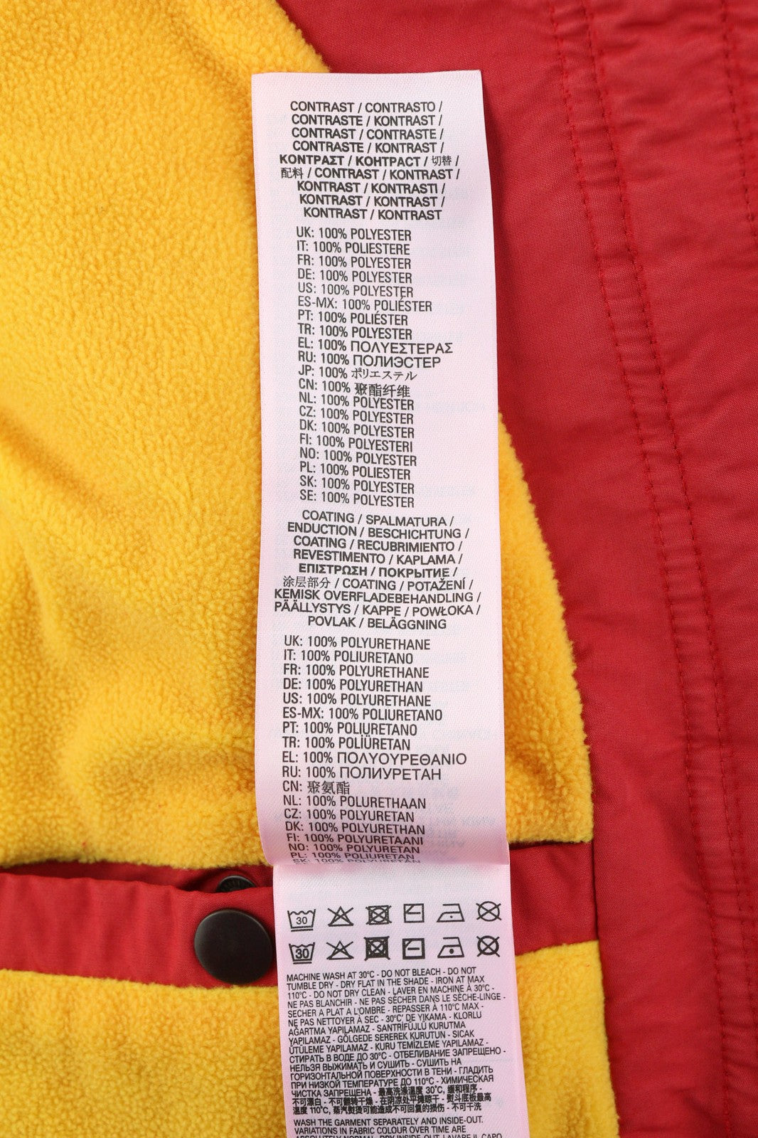 DIESEL W-Trodd Mens Jacket M Oversized Fleece Lined Hooded Coated RRP€395 Red