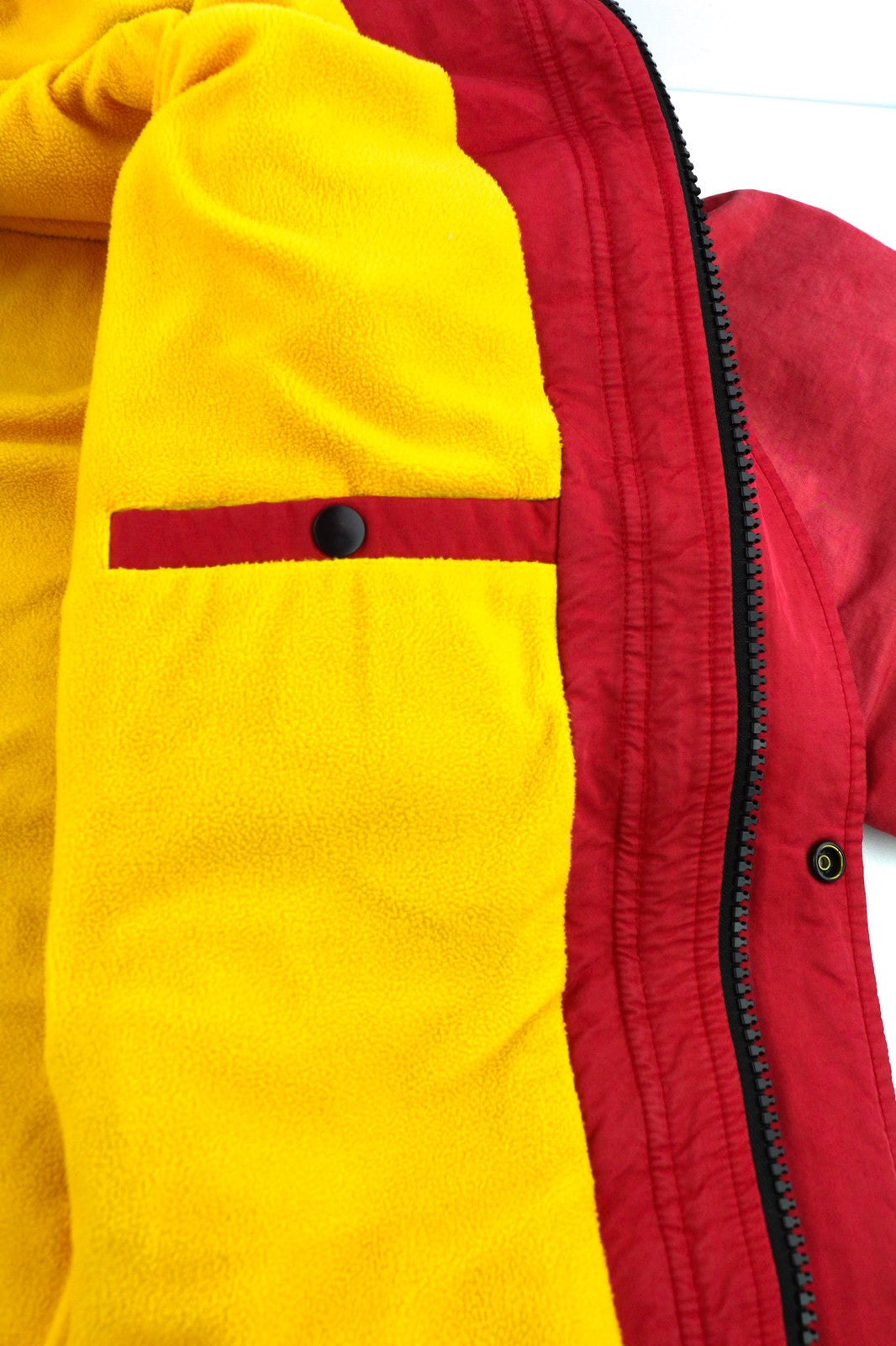 DIESEL W-Trodd Mens Jacket M Oversized Fleece Lined Hooded Coated RRP€395 Red