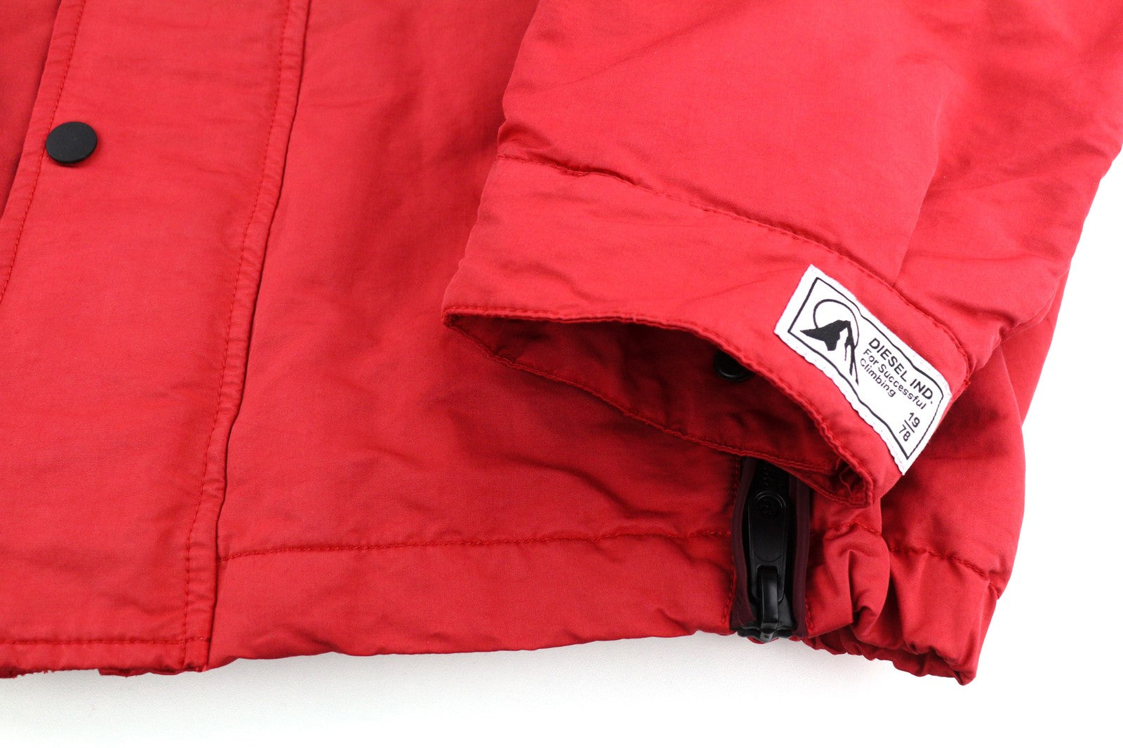 DIESEL W-Trodd vyriška striukė M su fliso pamušalu, gobtuvu ir gobtuvu, raudona, RRP 395 € 