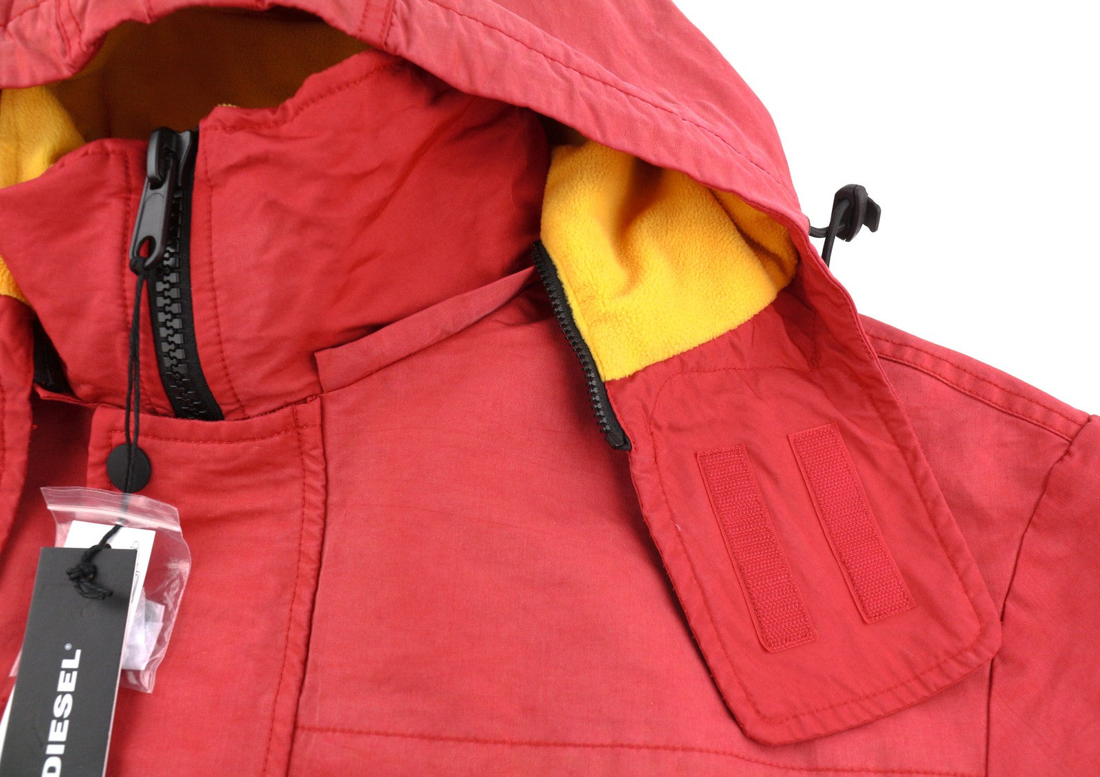 DIESEL W-Trodd vyriška striukė XL dydžio, su fliso pamušalu, gobtuvu ir dengta užtrauktuku, RRP 395 € 