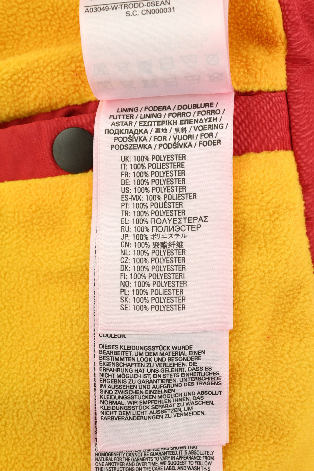 DIESEL W-Trodd vyriška striukė 2XL su fliso pamušalu, gobtuvu ir gobtuvu, raudona, RRP 395 €