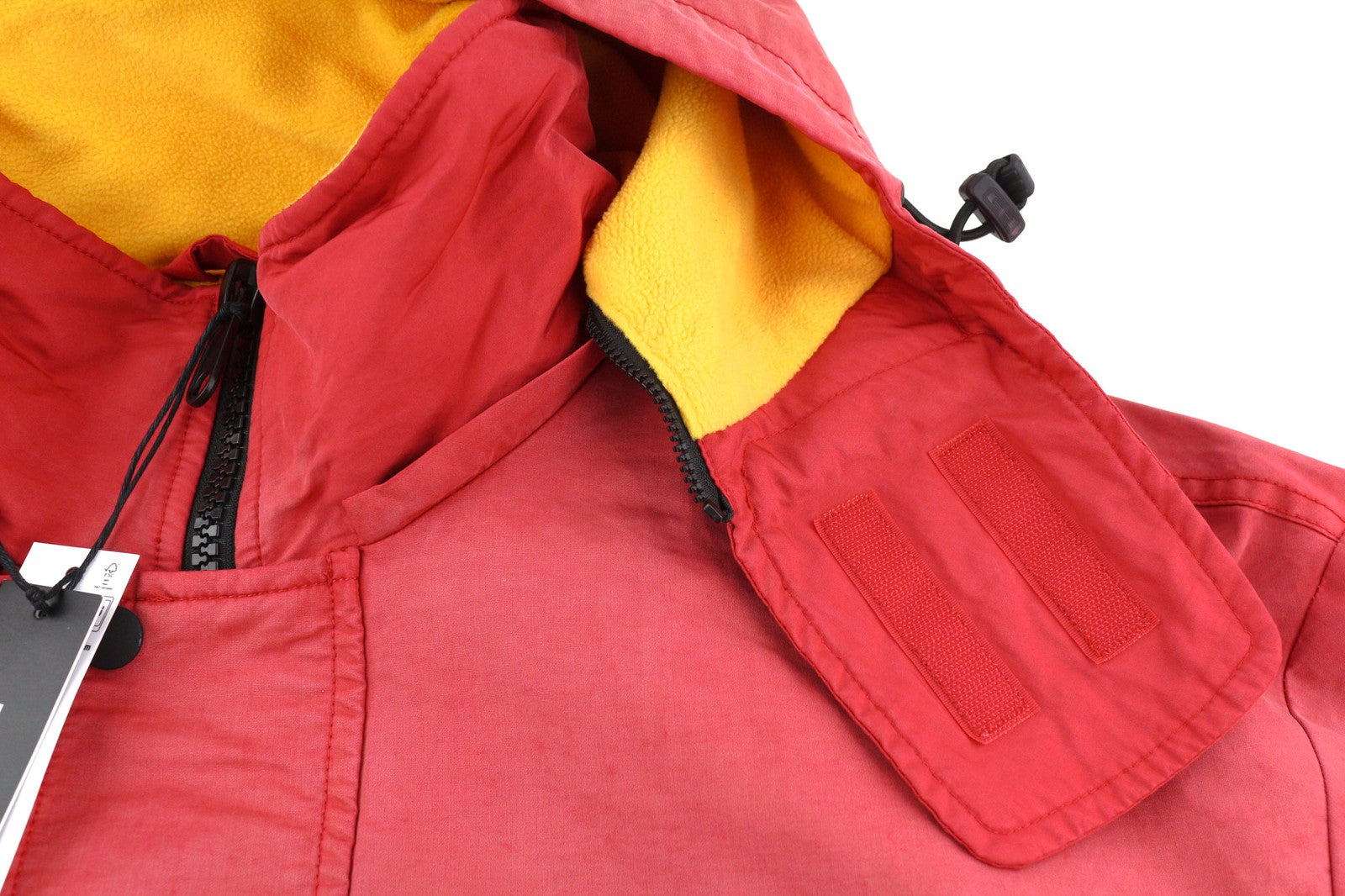 DIESEL W-Trodd vyriška striukė 2XL su fliso pamušalu, gobtuvu ir gobtuvu, raudona, RRP 395 €