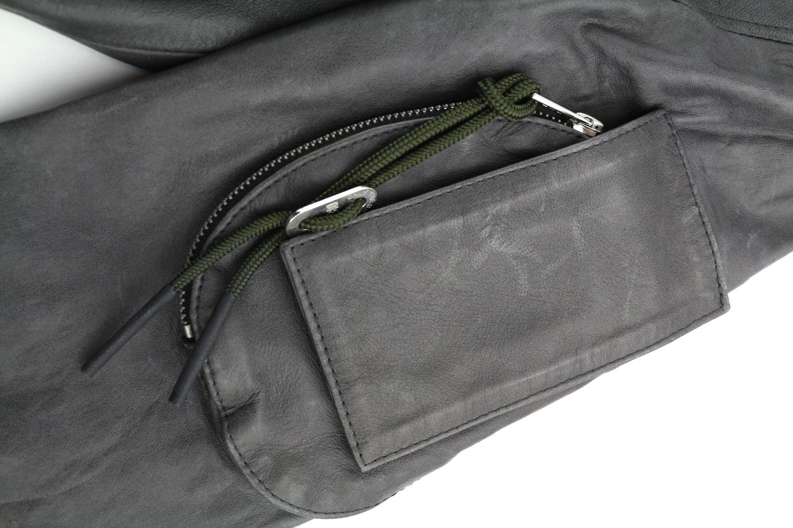 DIESEL L-Elia moteriška striukė M, bomber stiliaus, avikailio, odos, su užtrauktuku, pilka, RRP 795 €