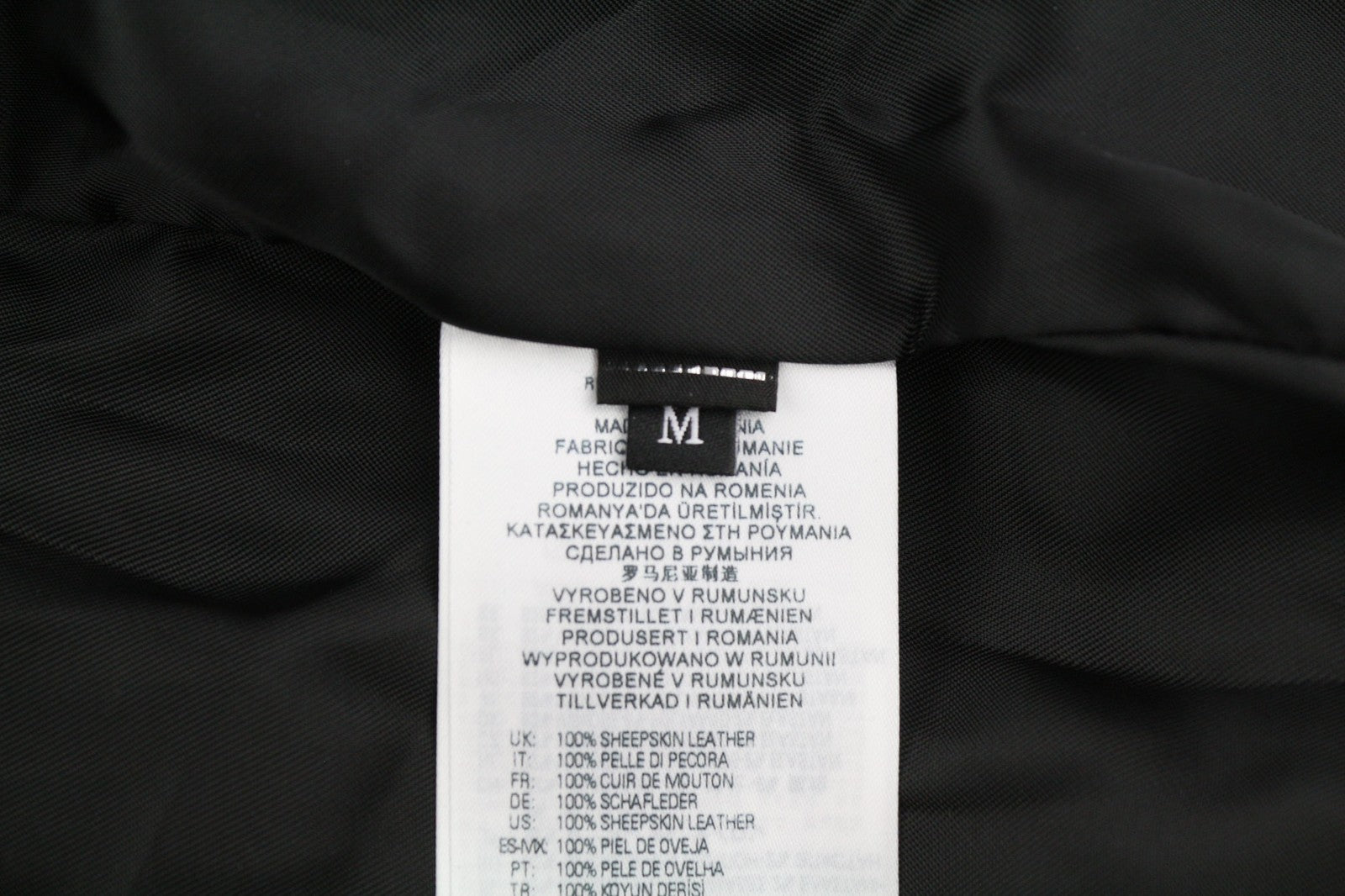 DIESEL L-Elia moteriška striukė M, bomber stiliaus, avikailio, odos, su užtrauktuku, pilka, RRP 795 €