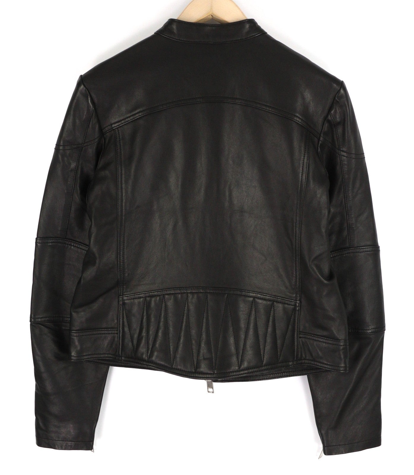 DIESEL L-Suza moteriška striukė L, juoda, ėriuko odos, odinė juostele, kaklo srityje, kišenės, rekomenduojama kaina – 750 € 